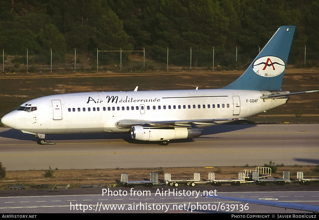 Aircraft Photo of F-GOAF | Boeing 737-242C | Air Méditerranée | AirHistory.net #639136