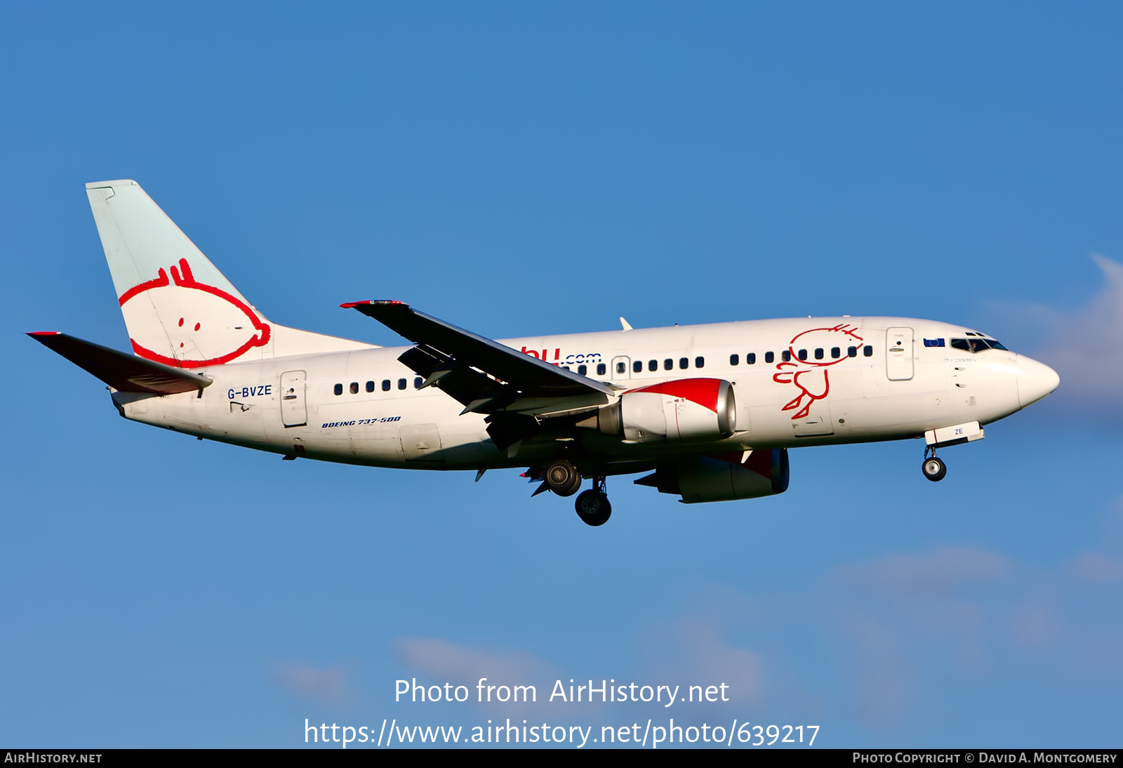 Aircraft Photo of G-BVZE | Boeing 737-59D | Bmibaby | AirHistory.net #639217