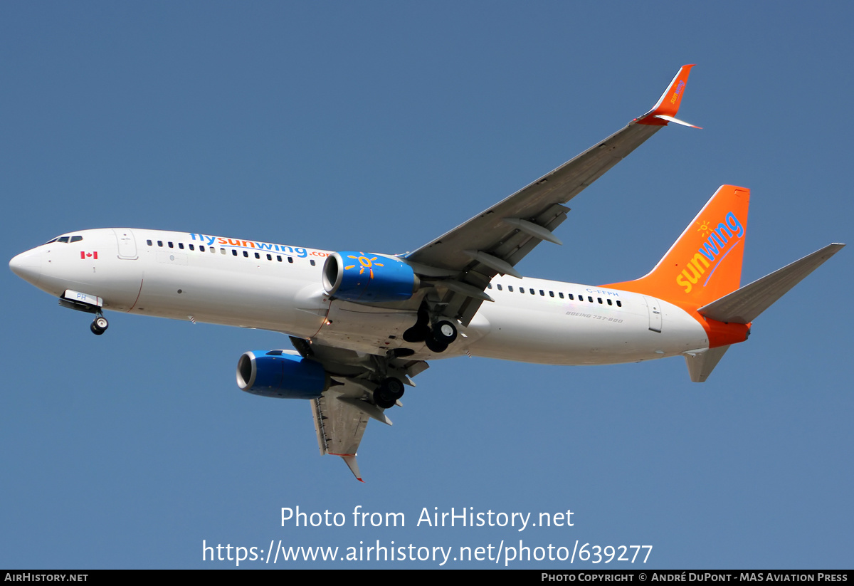 Aircraft Photo of C-FFPH | Boeing 737-81D | Sunwing Airlines | AirHistory.net #639277