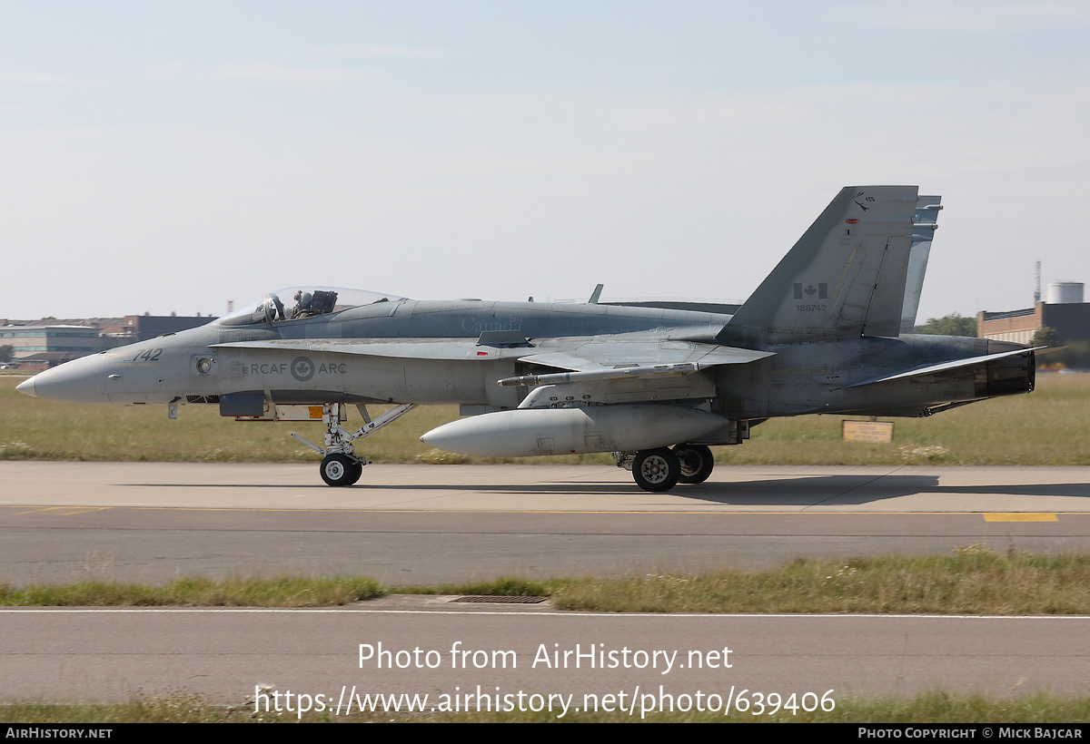 Aircraft Photo of 188742 | McDonnell Douglas CF-188 Hornet | Canada - Air Force | AirHistory.net #639406