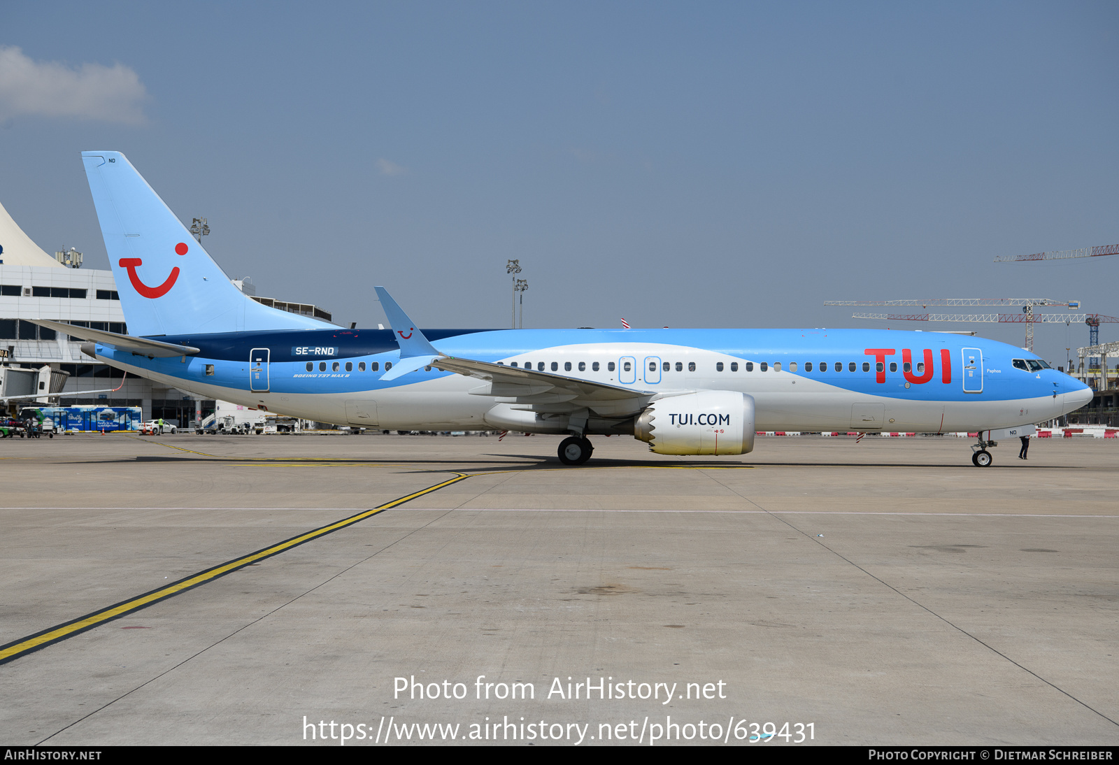 Aircraft Photo of SE-RND | Boeing 737-8 Max 8 | TUI | AirHistory.net #639431