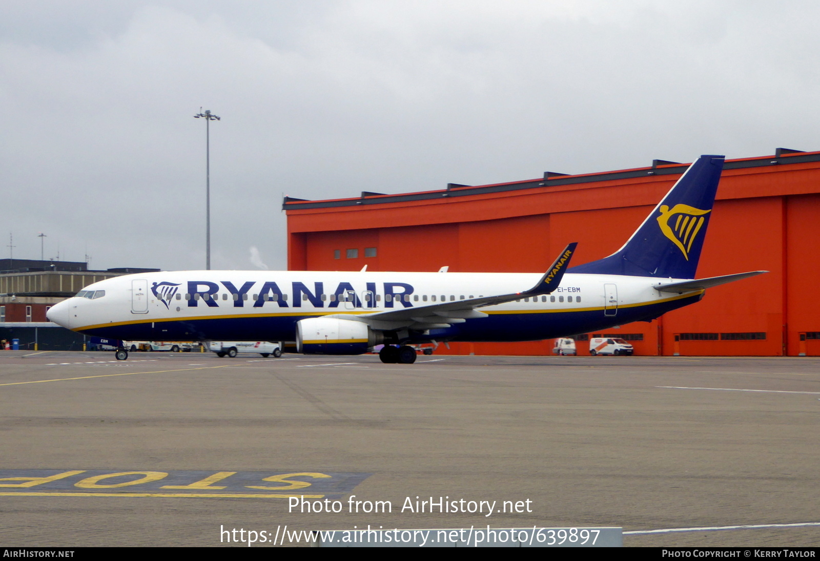 Aircraft Photo of EI-EBM | Boeing 737-8AS | Ryanair | AirHistory.net #639897