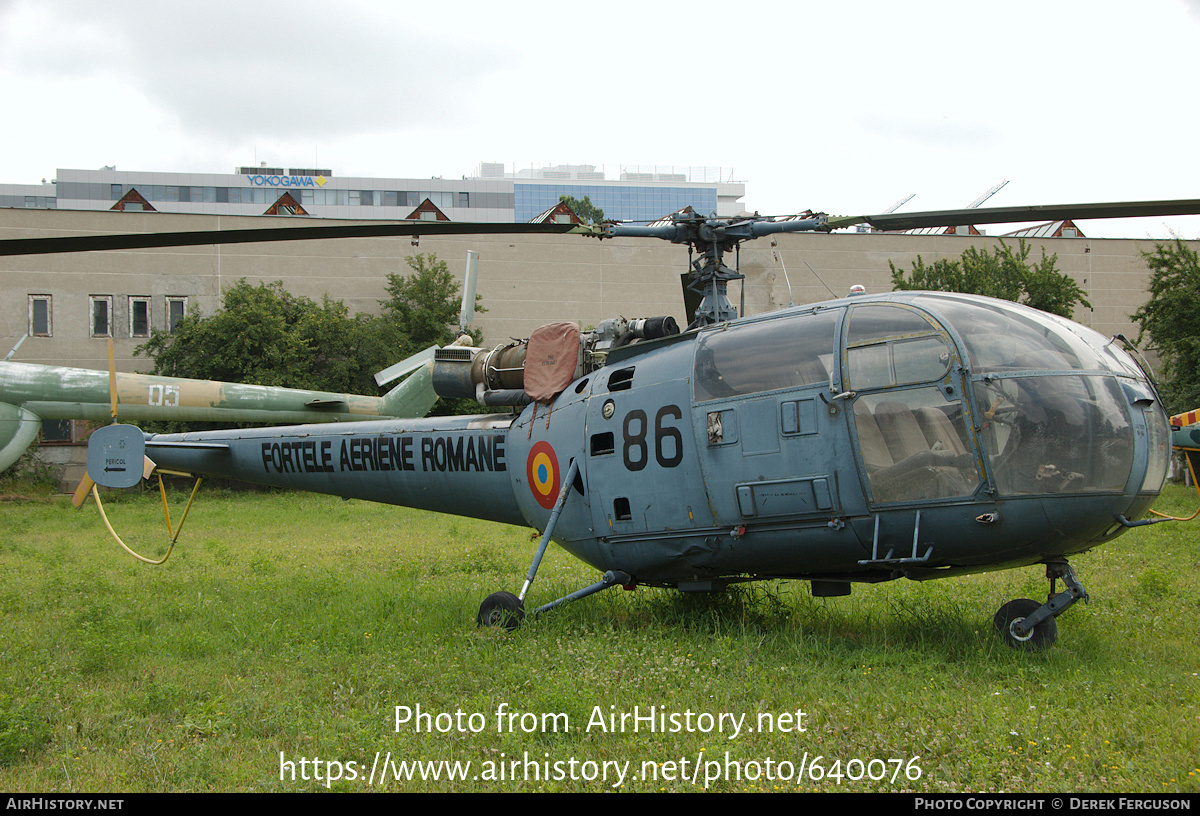 Aircraft Photo of 86 | IAR IAR-316B Alouette III | Romania - Air Force | AirHistory.net #640076