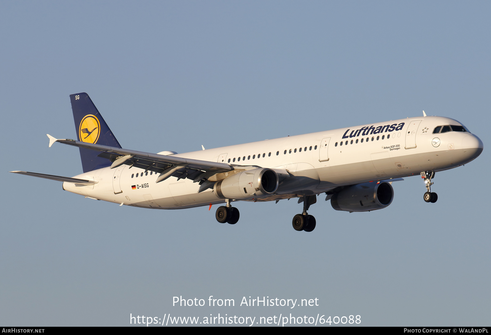 Aircraft Photo of D-AISG | Airbus A321-231 | Lufthansa | AirHistory.net #640088