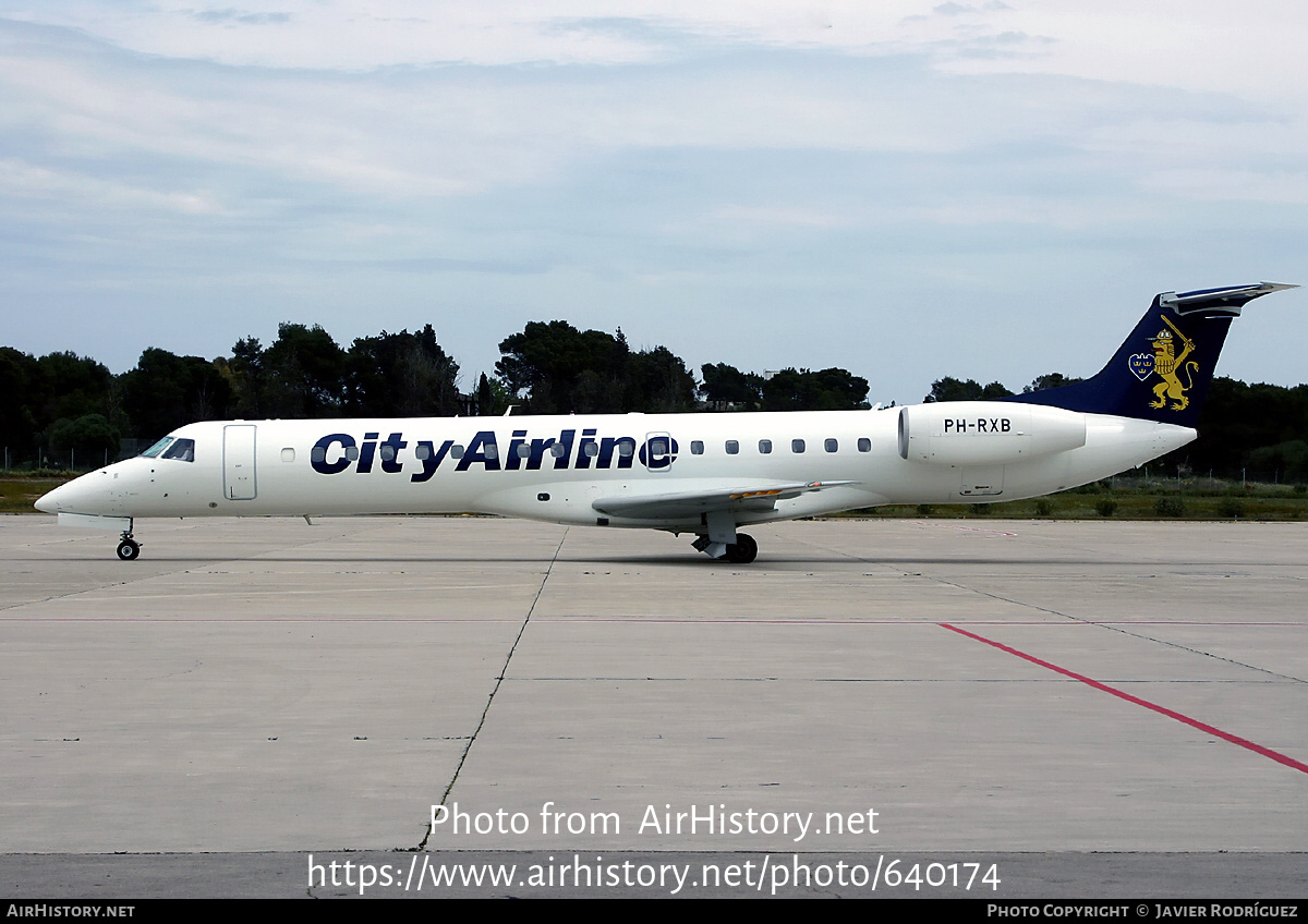 Aircraft Photo of PH-RXB | Embraer ERJ-145MP (EMB-145MP) | City Airline | AirHistory.net #640174