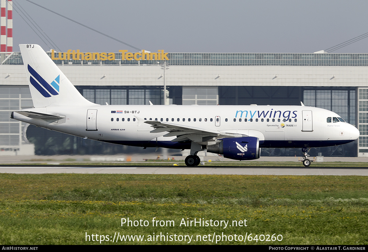 Aircraft Photo of 9A-BTJ | Airbus A319-112 | MyWings | AirHistory.net #640260