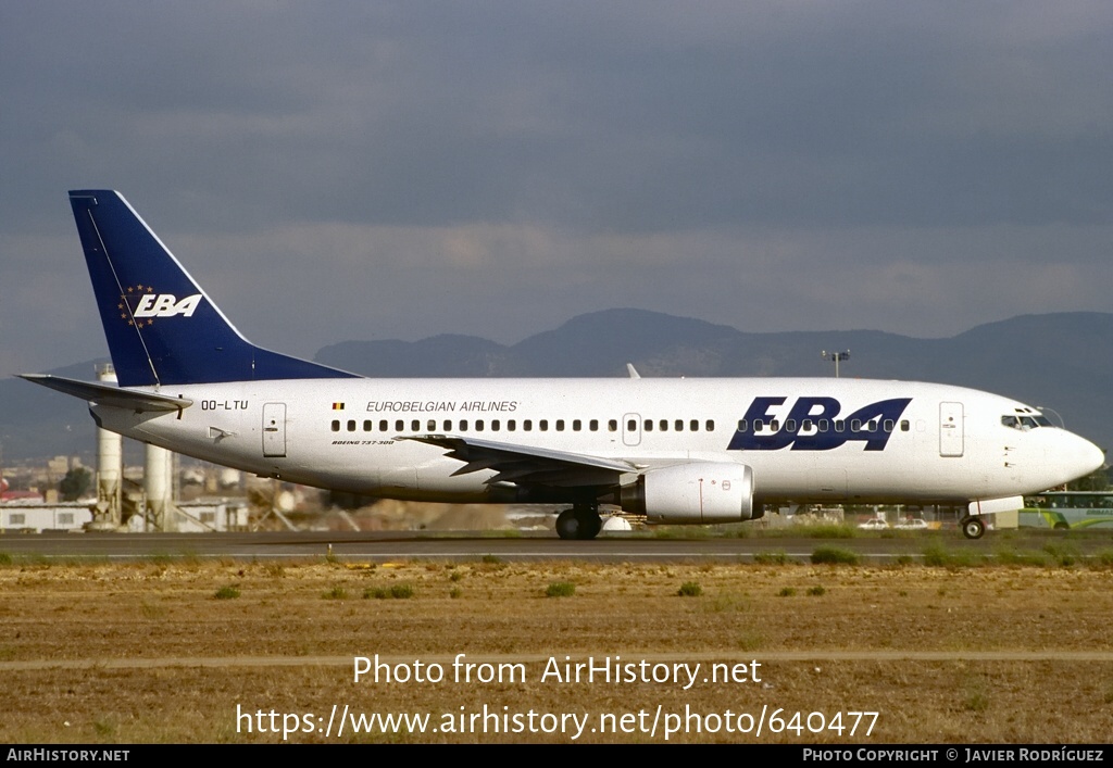 Aircraft Photo of OO-LTU | Boeing 737-33A | EBA - Eurobelgian Airlines | AirHistory.net #640477