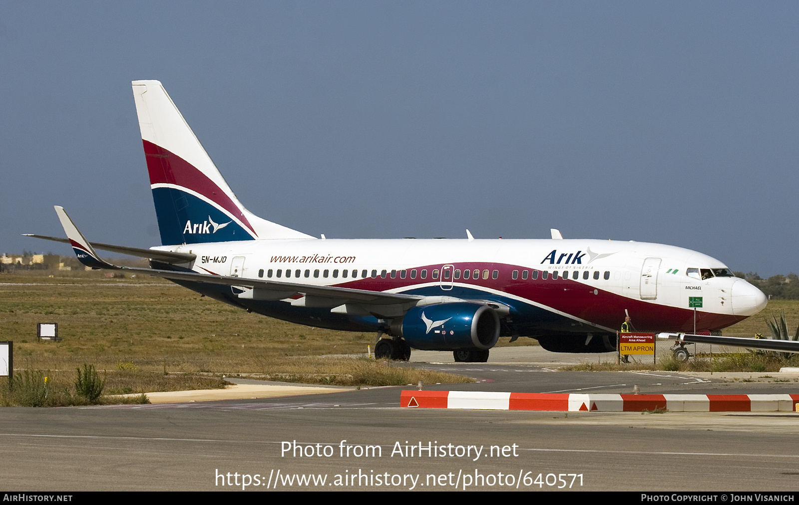 Aircraft Photo of 5N-MJD | Boeing 737-7BD | Arik Air | AirHistory.net #640571