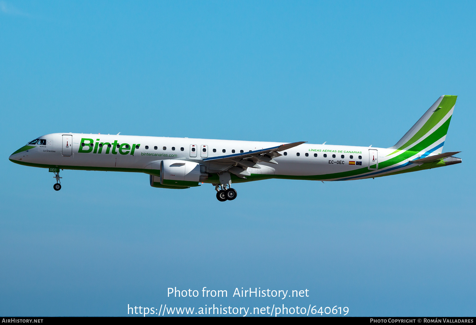 Aircraft Photo of EC-OEC | Embraer 195-E2 (ERJ-190-400) | Binter Canarias | AirHistory.net #640619