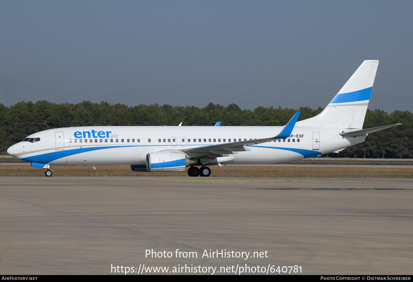 Aircraft Photo of SP-ESF | Boeing 737-8AS | Enter Air | AirHistory.net #640781