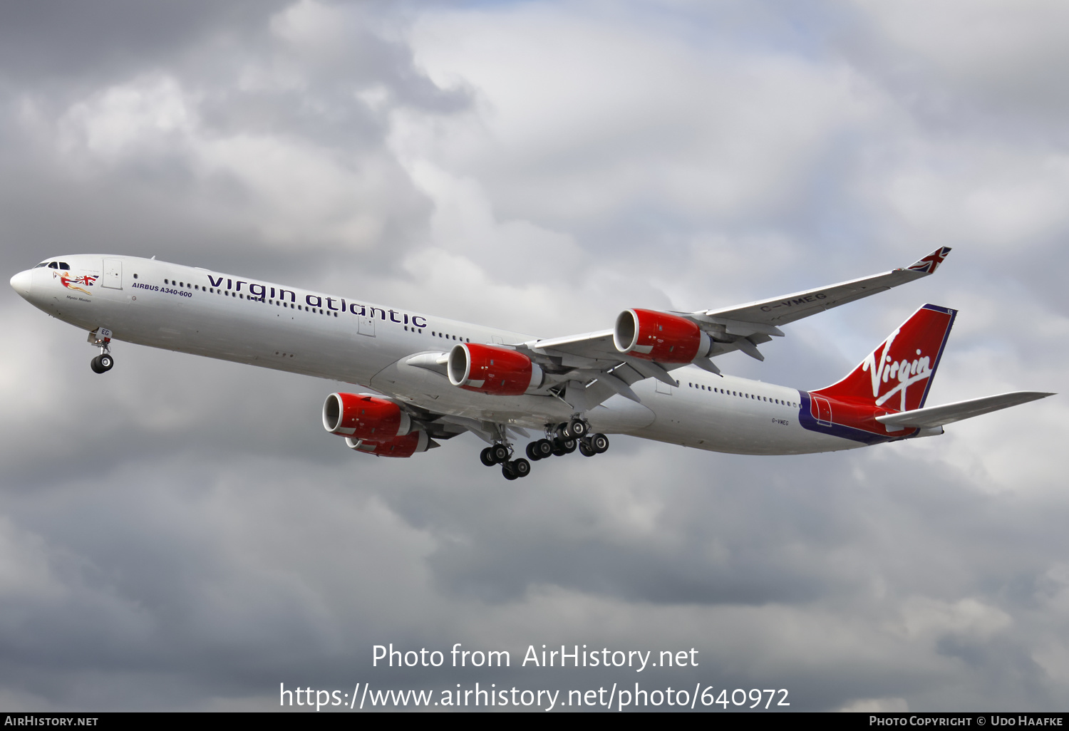 Aircraft Photo of G-VMEG | Airbus A340-642 | Virgin Atlantic Airways | AirHistory.net #640972