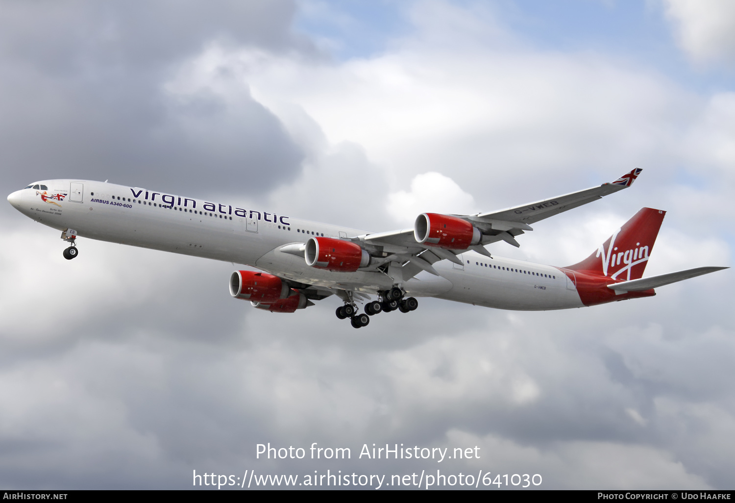 Aircraft Photo of G-VWEB | Airbus A340-642 | Virgin Atlantic Airways | AirHistory.net #641030