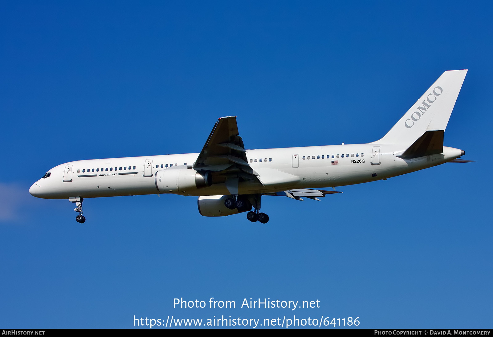 Aircraft Photo of N226G | Boeing 757-23A | Comco | AirHistory.net #641186