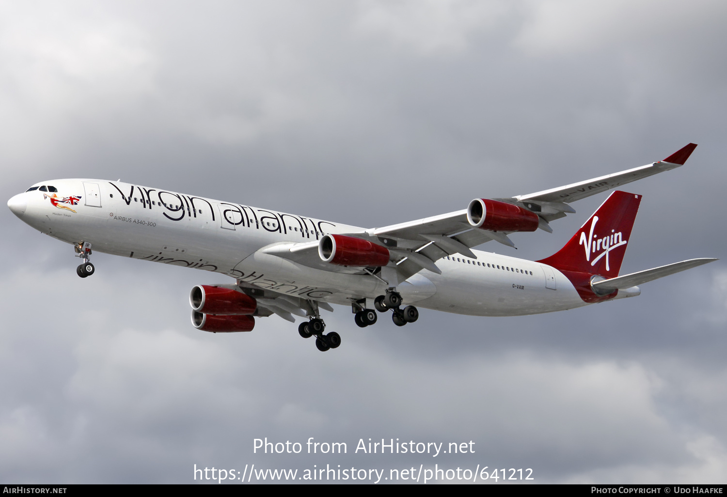 Aircraft Photo of G-VAIR | Airbus A340-313X | Virgin Atlantic Airways | AirHistory.net #641212