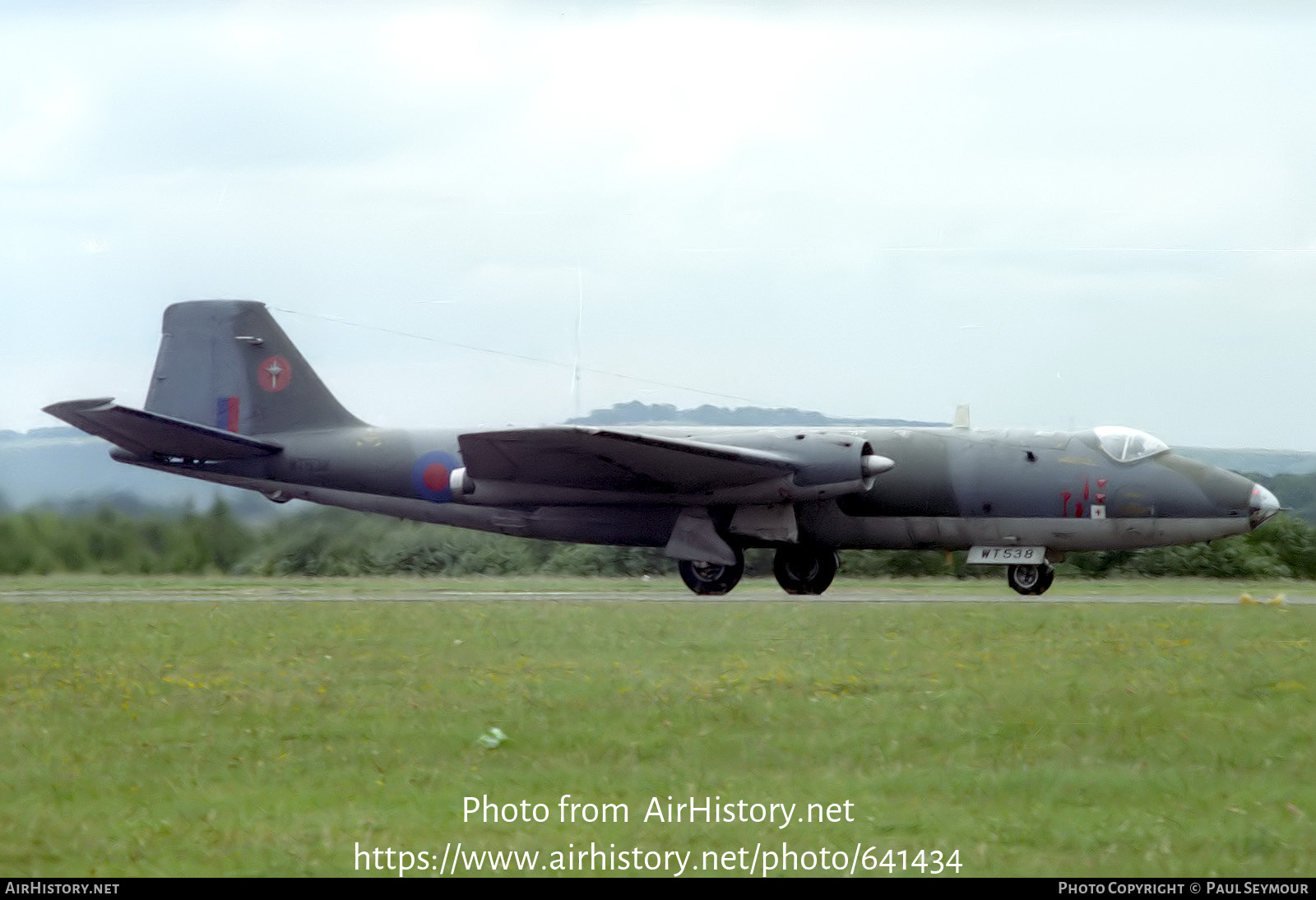 Aircraft Photo of WT538 | English Electric Canberra PR7 | UK - Air Force | AirHistory.net #641434