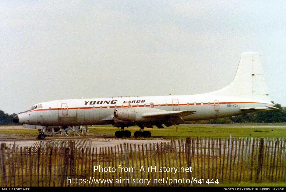 Aircraft Photo of OO-YCA | Bristol 175 Britannia C.1 (253) | Young Cargo | AirHistory.net #641444