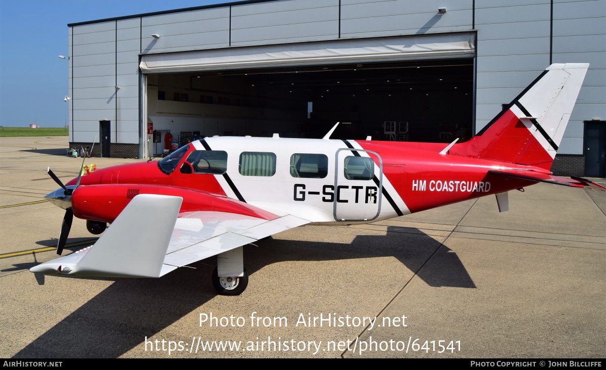 Aircraft Photo of G-SCTR | Piper PA-31-310 Navajo C/Colemill Panther Navajo | HM Coastguard | AirHistory.net #641541