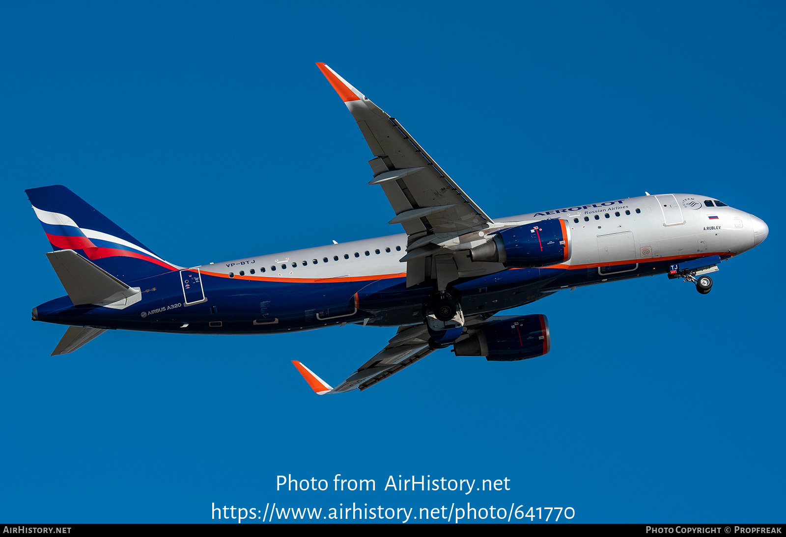 Aircraft Photo of VP-BTJ | Airbus A320-214 | Aeroflot - Russian Airlines | AirHistory.net #641770