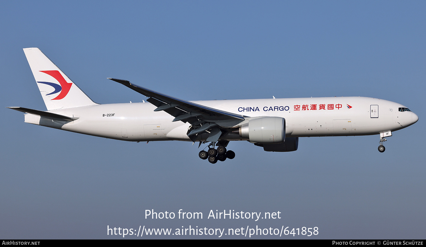 Aircraft Photo of B-223F | Boeing 777-F | China Cargo Airlines | AirHistory.net #641858