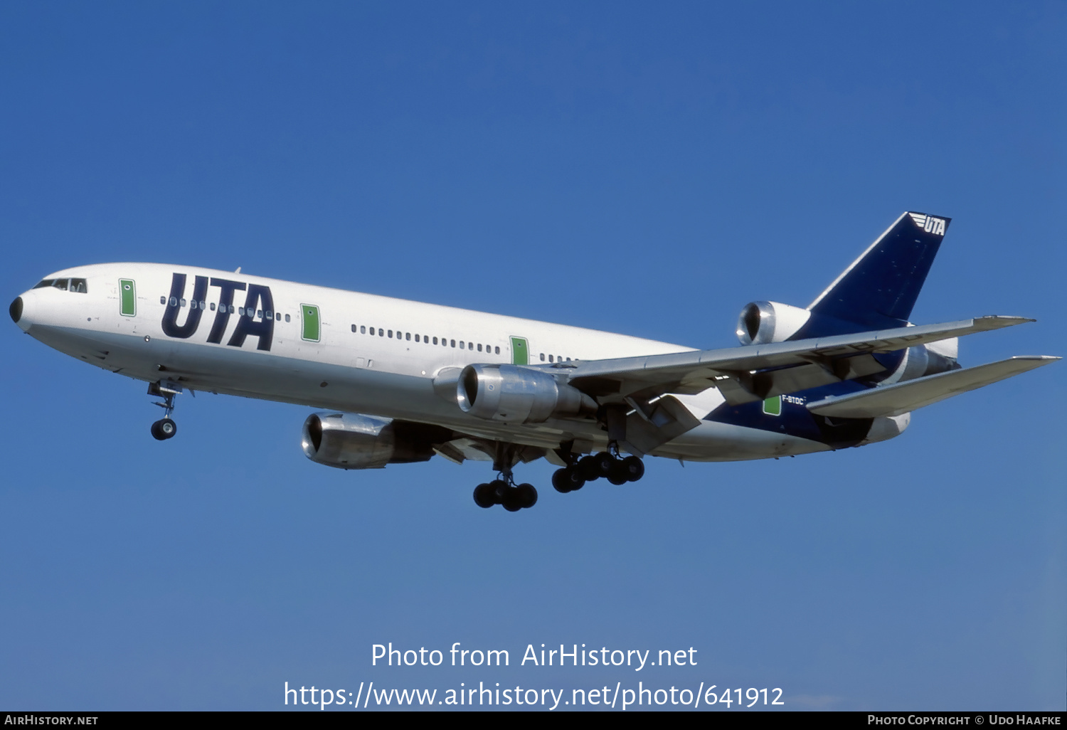 Aircraft Photo of F-BTDC | McDonnell Douglas DC-10-30 | UTA - Union de Transports Aériens | AirHistory.net #641912