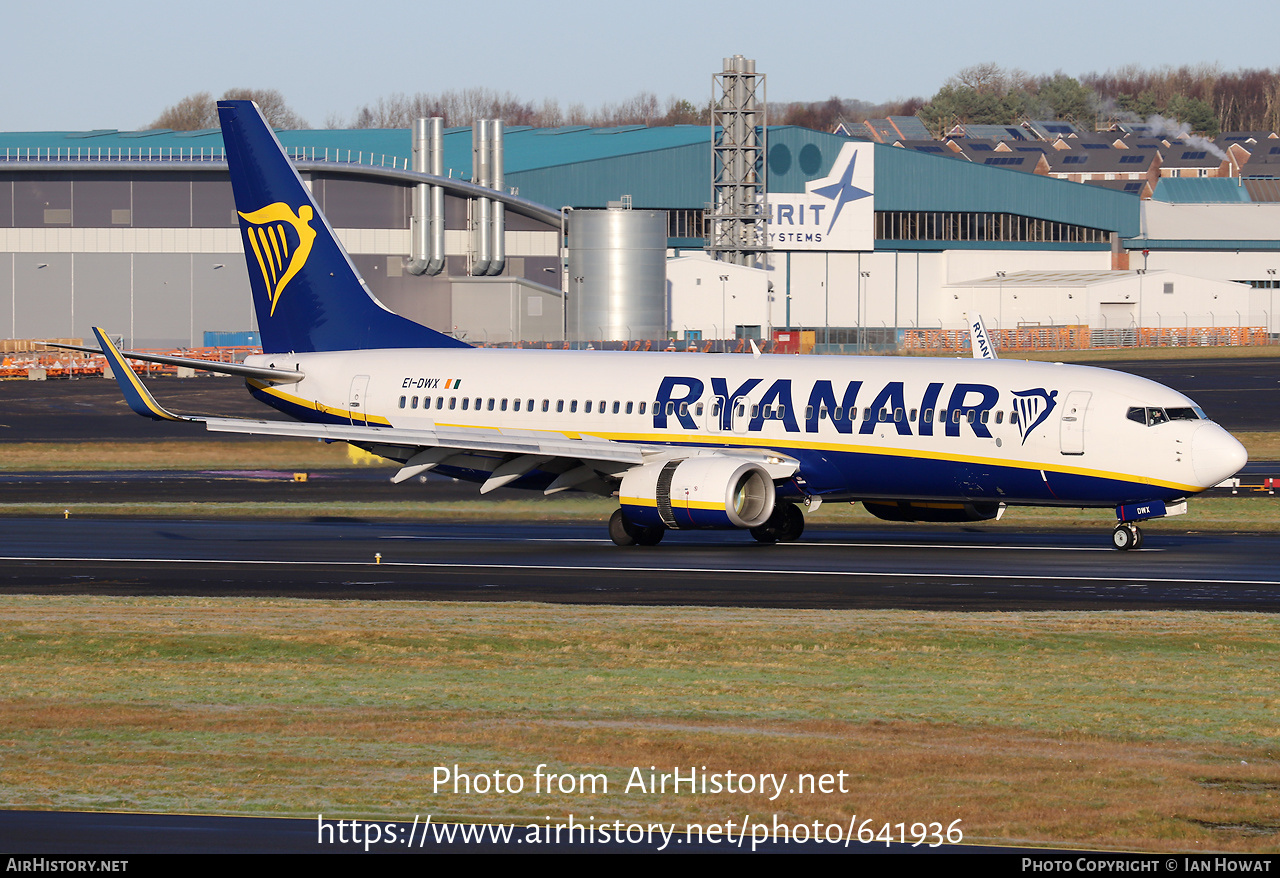 Aircraft Photo of EI-DWX | Boeing 737-8AS | Ryanair | AirHistory.net #641936