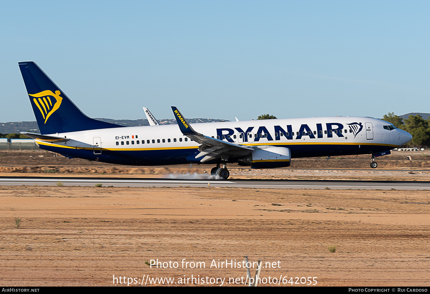 Aircraft Photo of EI-EVM | Boeing 737-8AS | Ryanair | AirHistory.net #642055