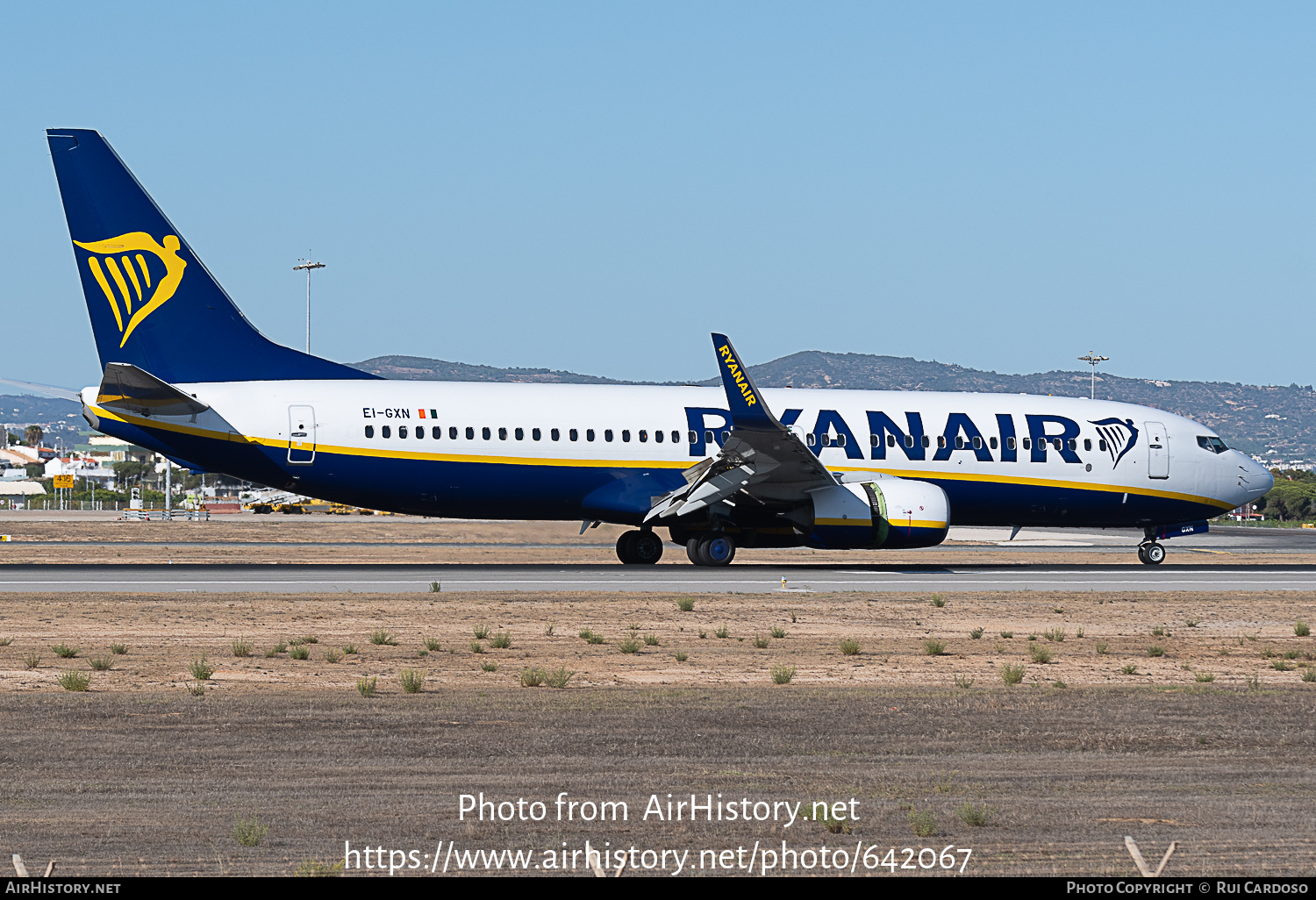 Aircraft Photo of EI-GXN | Boeing 737-800 | Ryanair | AirHistory.net #642067