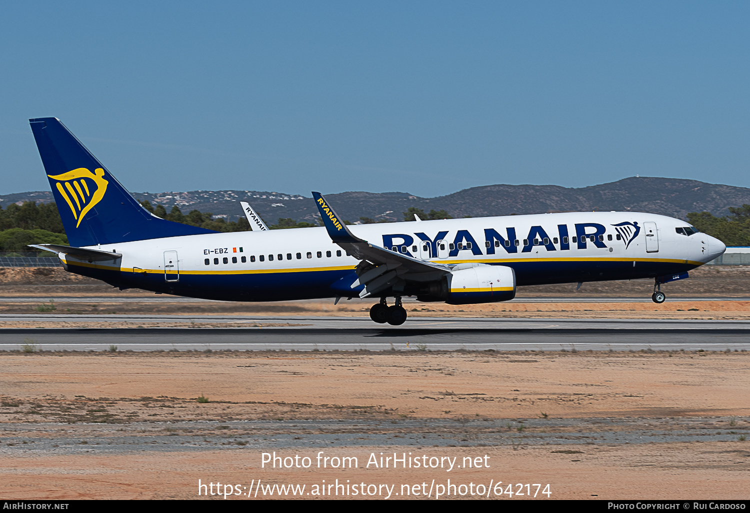 Aircraft Photo of EI-EBZ | Boeing 737-8AS | Ryanair | AirHistory.net #642174