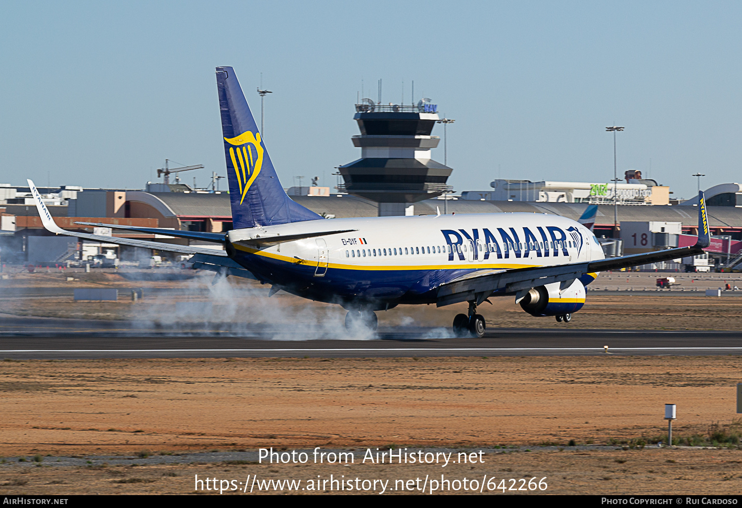 Aircraft Photo of EI-DYF | Boeing 737-8AS | Ryanair | AirHistory.net #642266