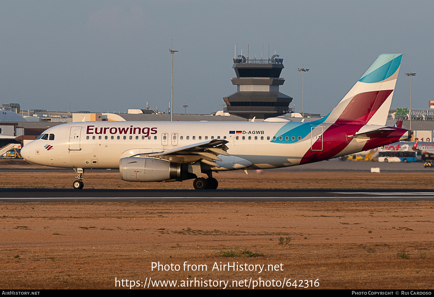 Aircraft Photo of D-AGWB | Airbus A319-132 | Eurowings | AirHistory.net #642316