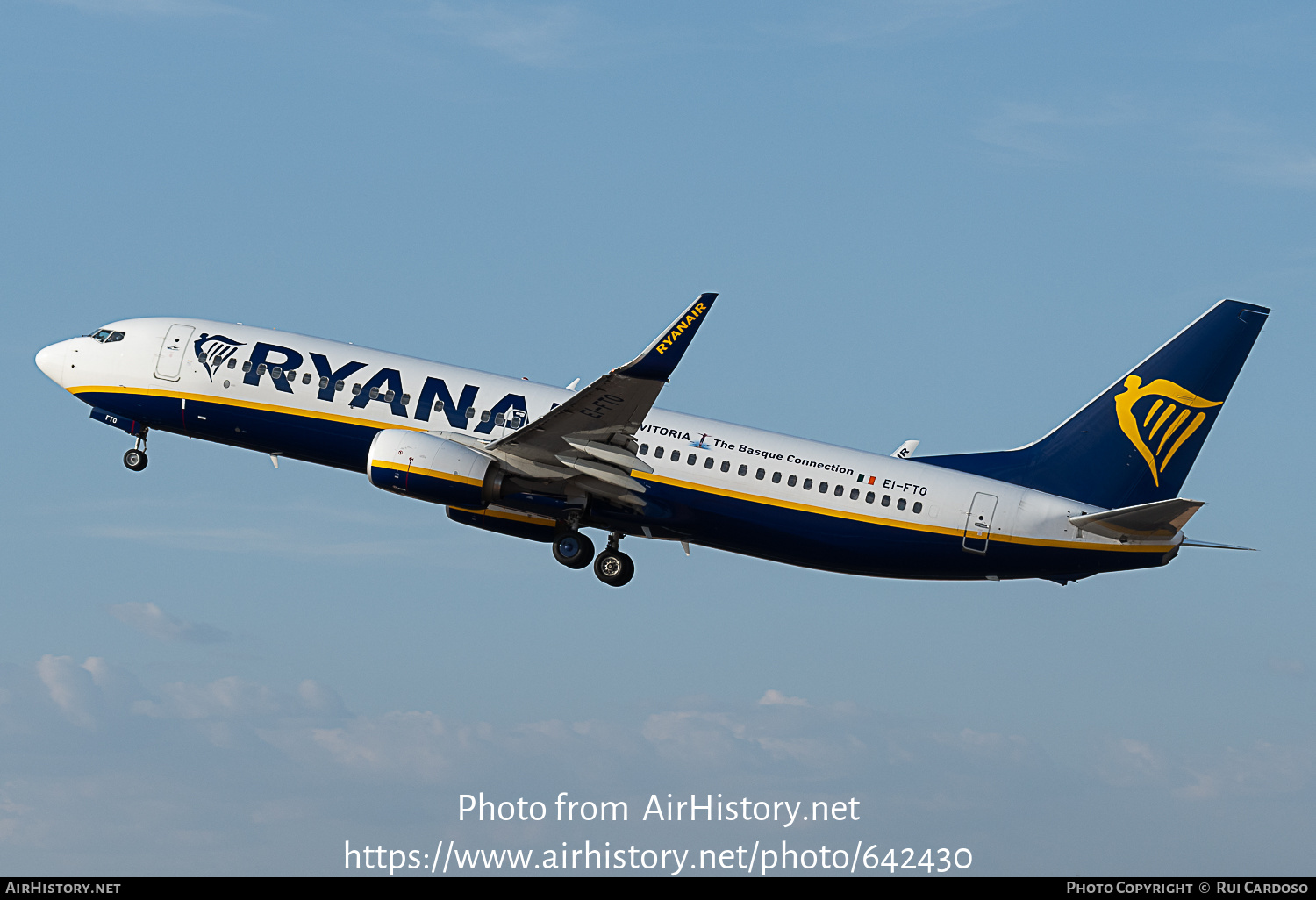 Aircraft Photo of EI-FTO | Boeing 737-800 | Ryanair | AirHistory.net #642430