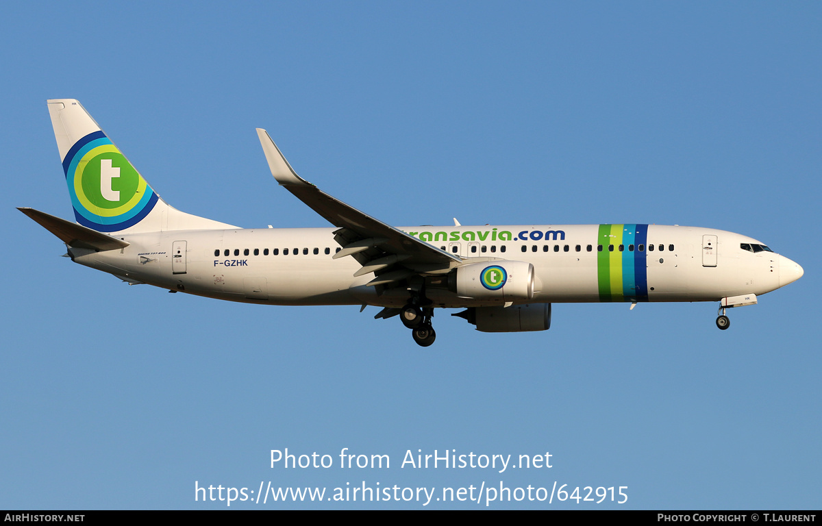 Aircraft Photo of F-GZHK | Boeing 737-8K2 | Transavia | AirHistory.net #642915