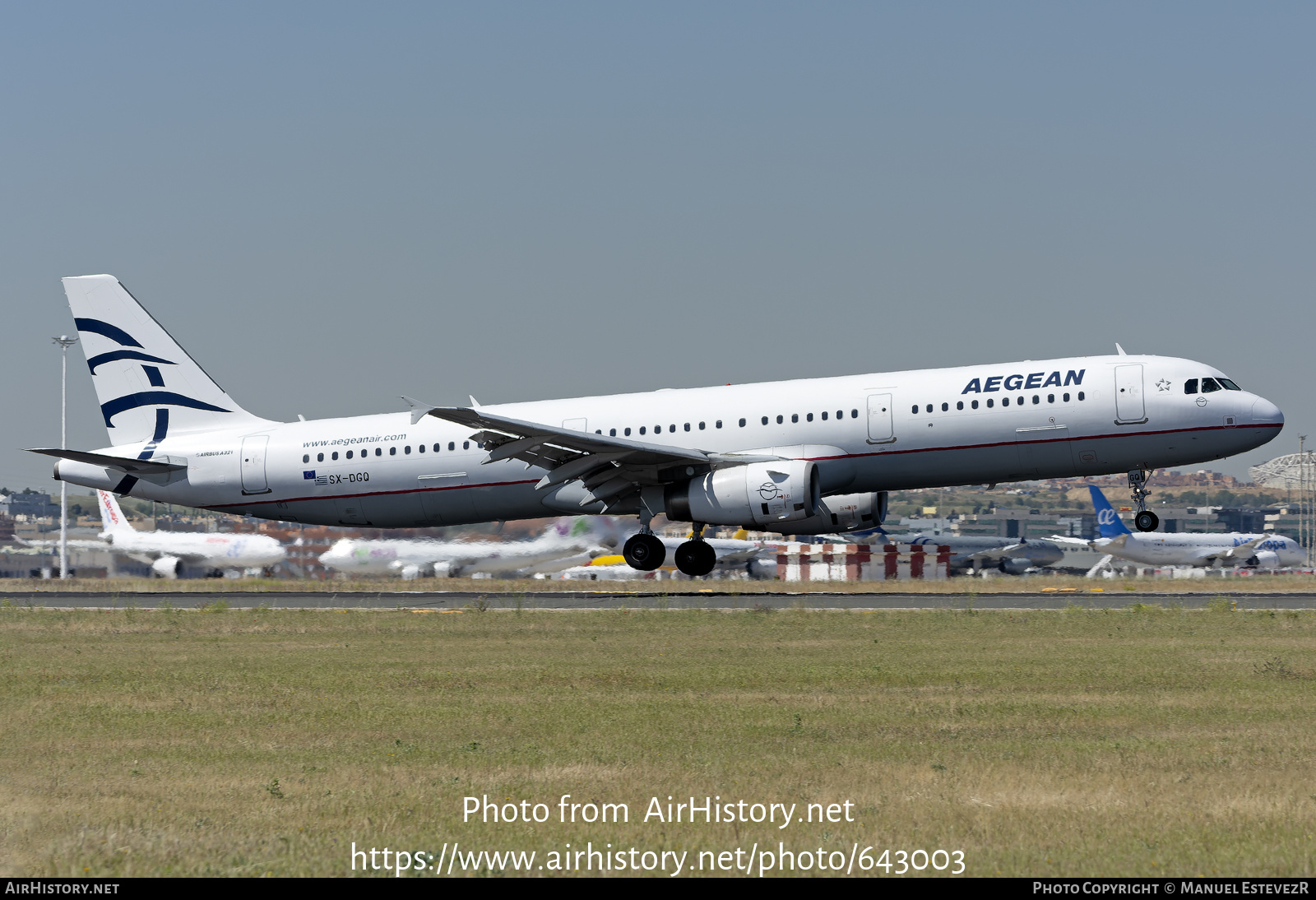 Aircraft Photo of SX-DGQ | Airbus A321-232 | Aegean Airlines | AirHistory.net #643003