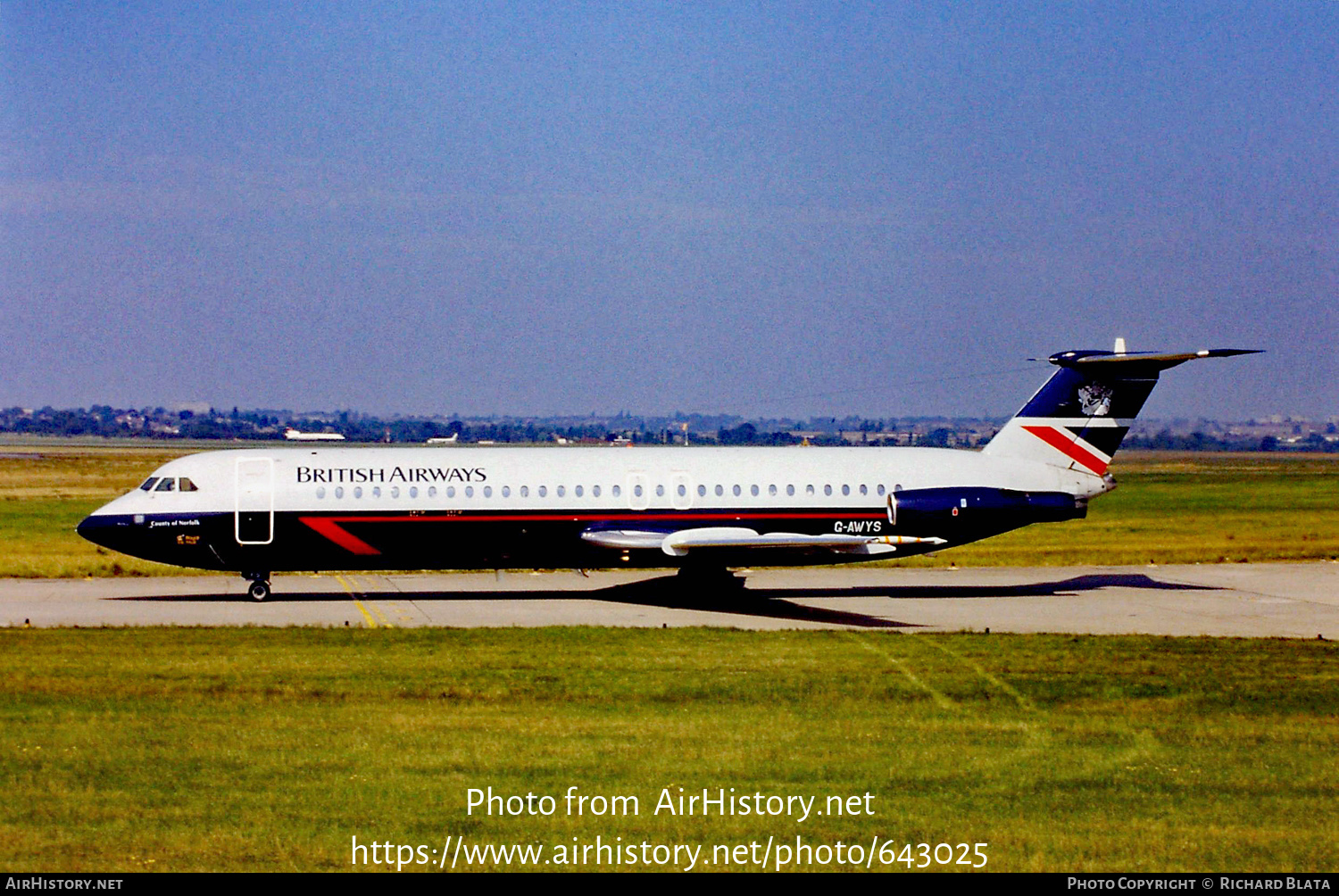 Aircraft Photo of G-AWYS | BAC 111-501EX One-Eleven | British Airways | AirHistory.net #643025