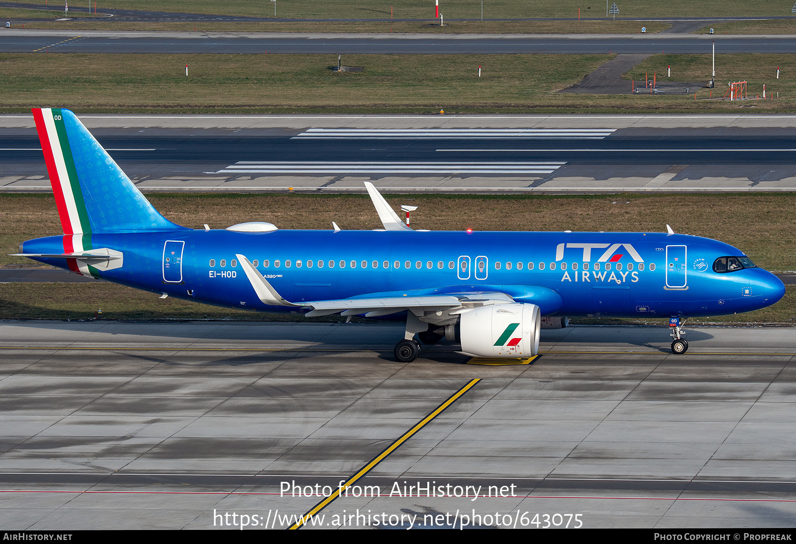 Aircraft Photo of EI-HOD | Airbus A320-272N | ITA Airways | AirHistory.net #643075