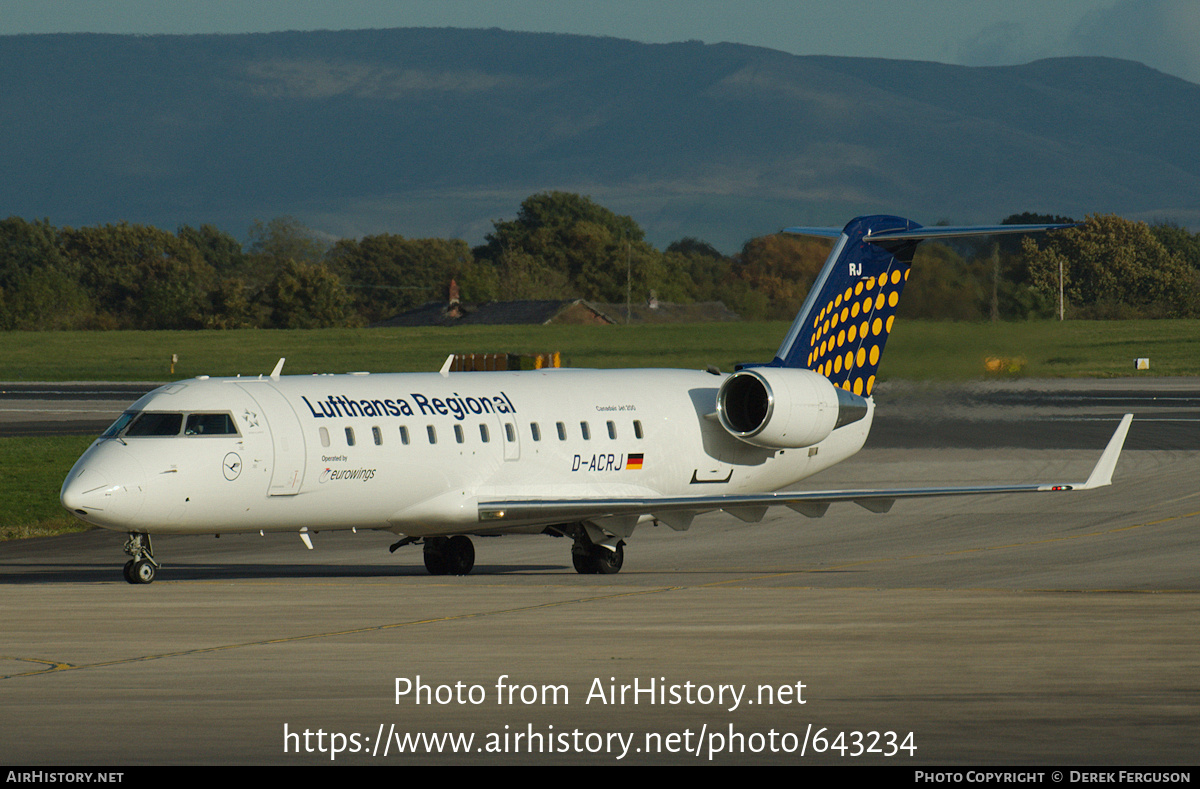 Aircraft Photo of D-ACRJ | Bombardier CRJ-200ER (CL-600-2B19) | Lufthansa Regional | AirHistory.net #643234