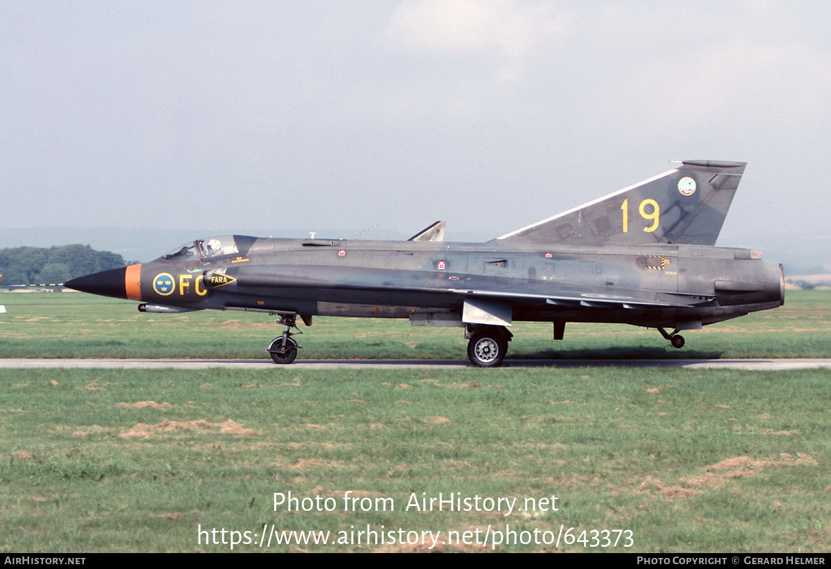 Aircraft Photo of 35519 | Saab J35J Draken | Sweden - Air Force | AirHistory.net #643373