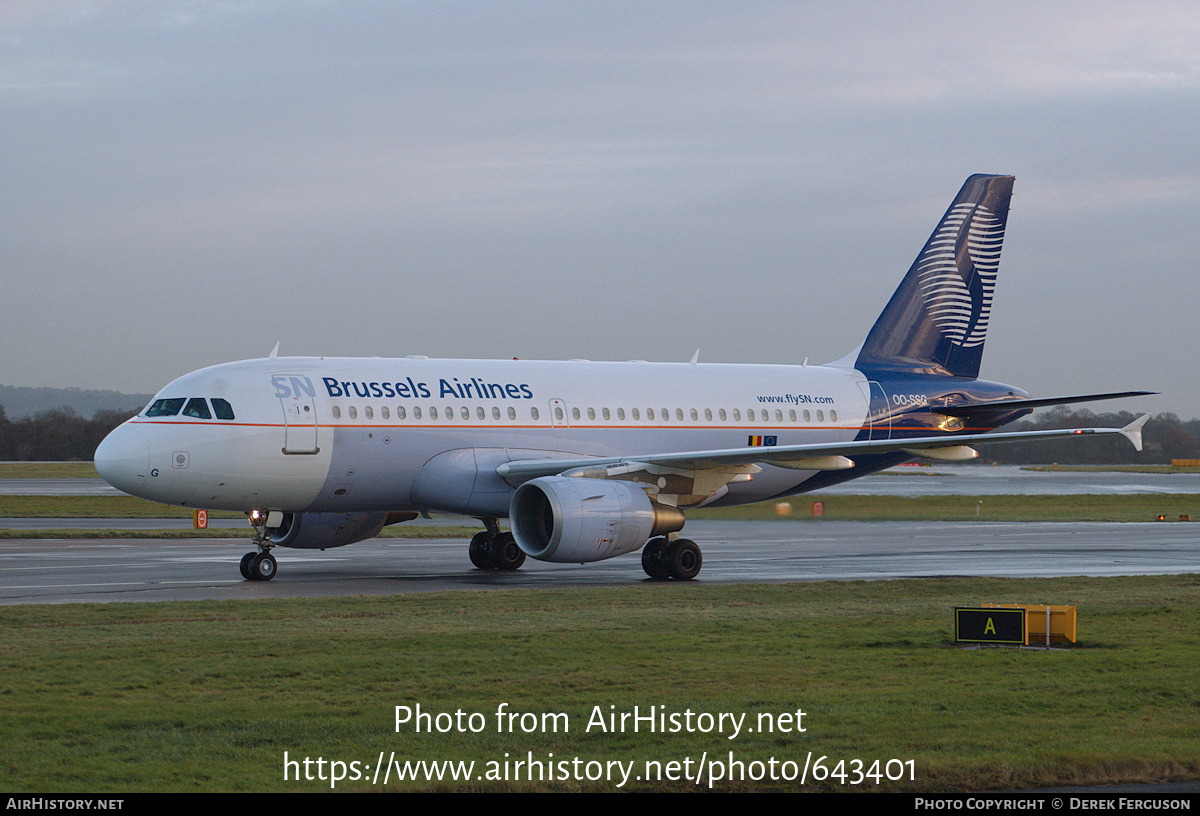 Aircraft Photo of OO-SSG | Airbus A319-112 | SN Brussels Airlines | AirHistory.net #643401