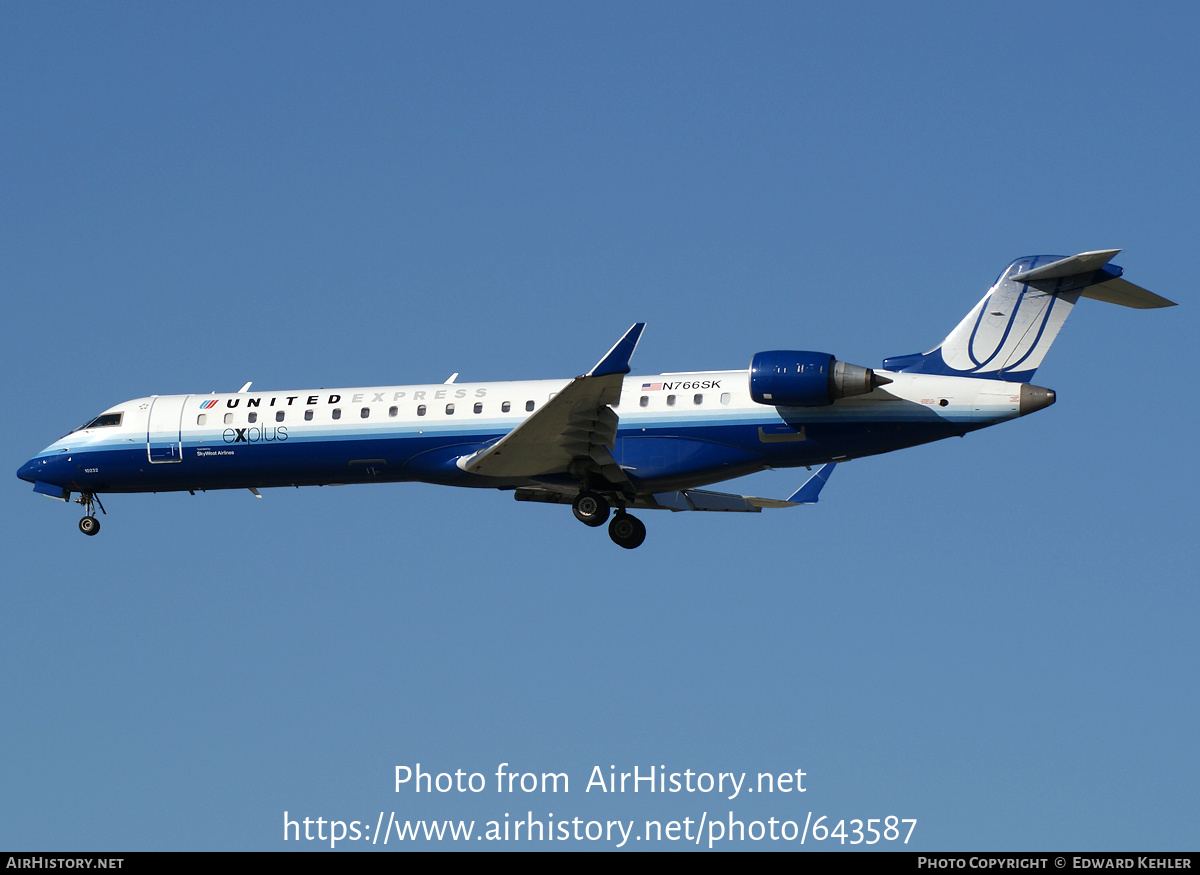 Aircraft Photo of N766SK | Bombardier CRJ-702 (CL-600-2C10) | United Express | AirHistory.net #643587