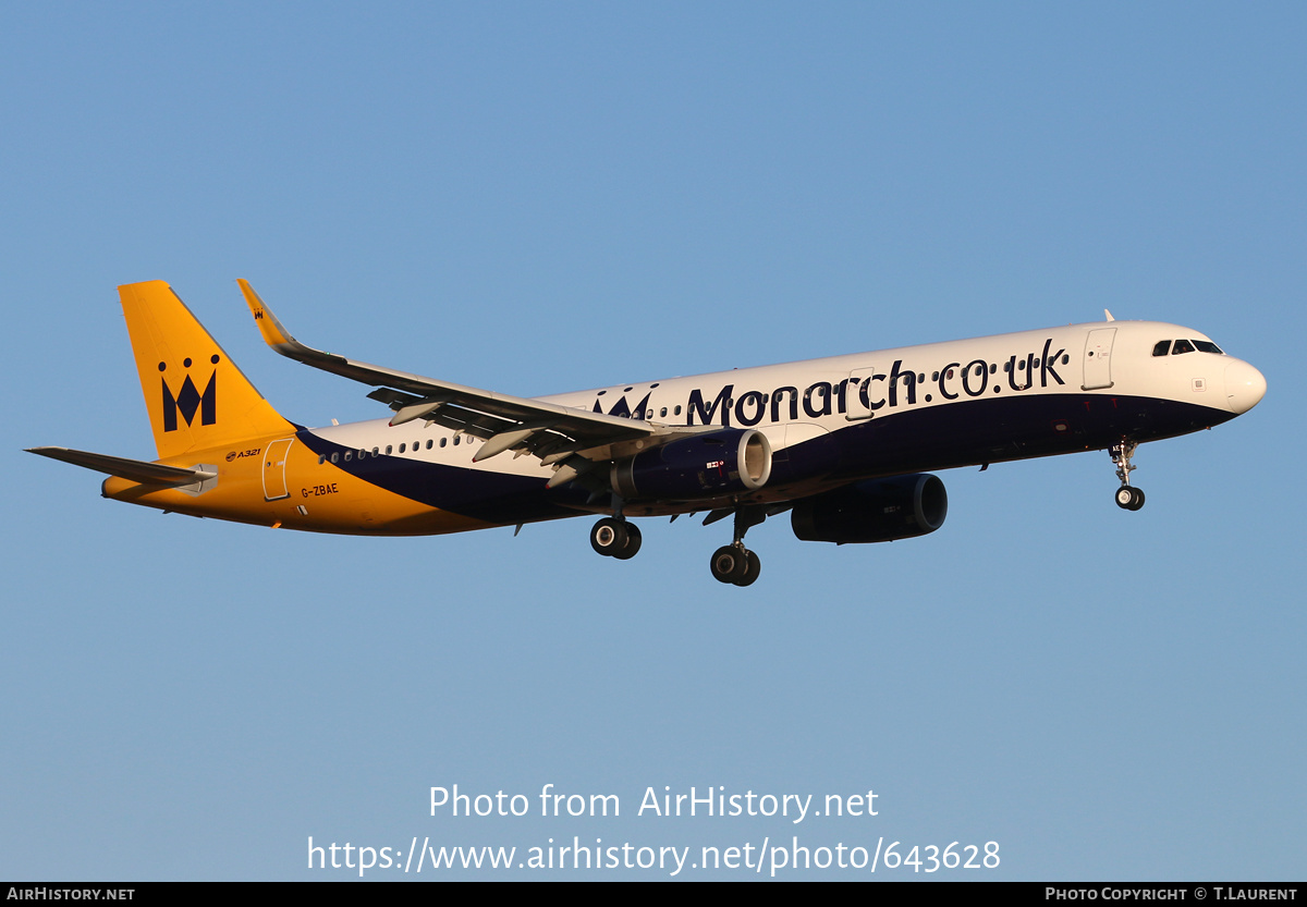 Aircraft Photo of G-ZBAE | Airbus A321-231 | Monarch Airlines | AirHistory.net #643628