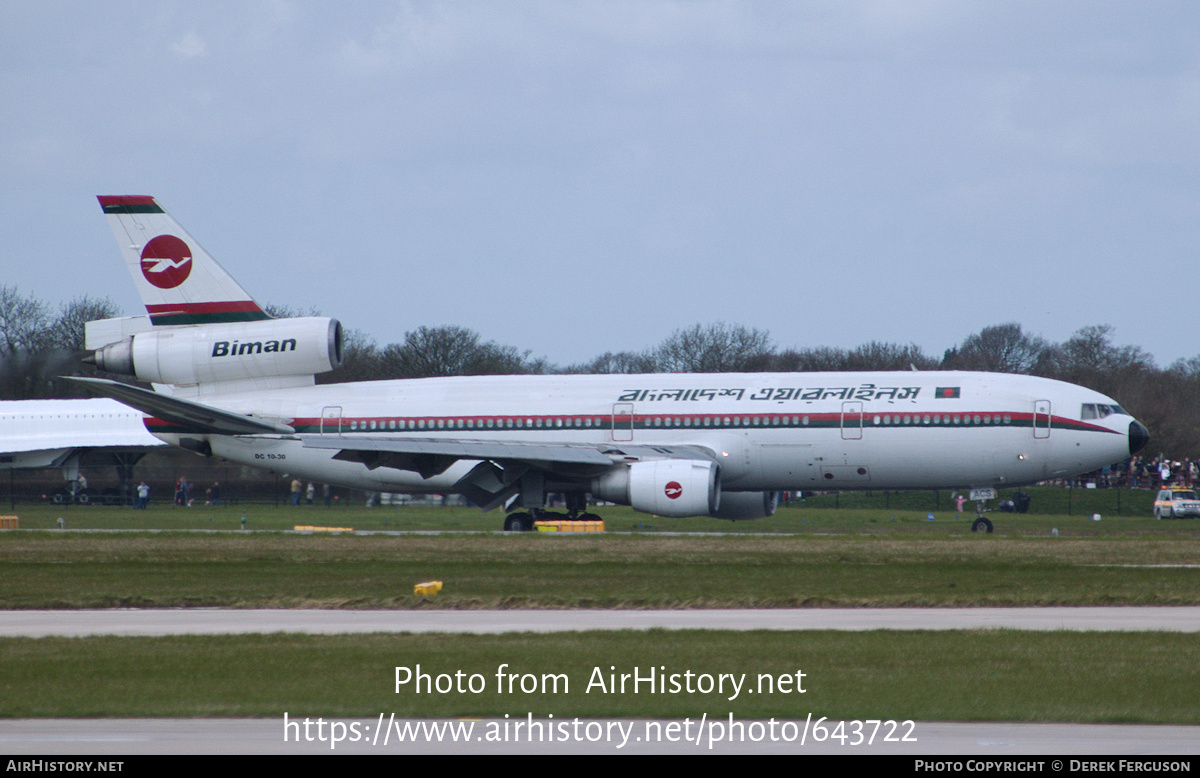 Aircraft Photo of S2-ACS | McDonnell Douglas DC-10-30 | Biman Bangladesh Airlines | AirHistory.net #643722