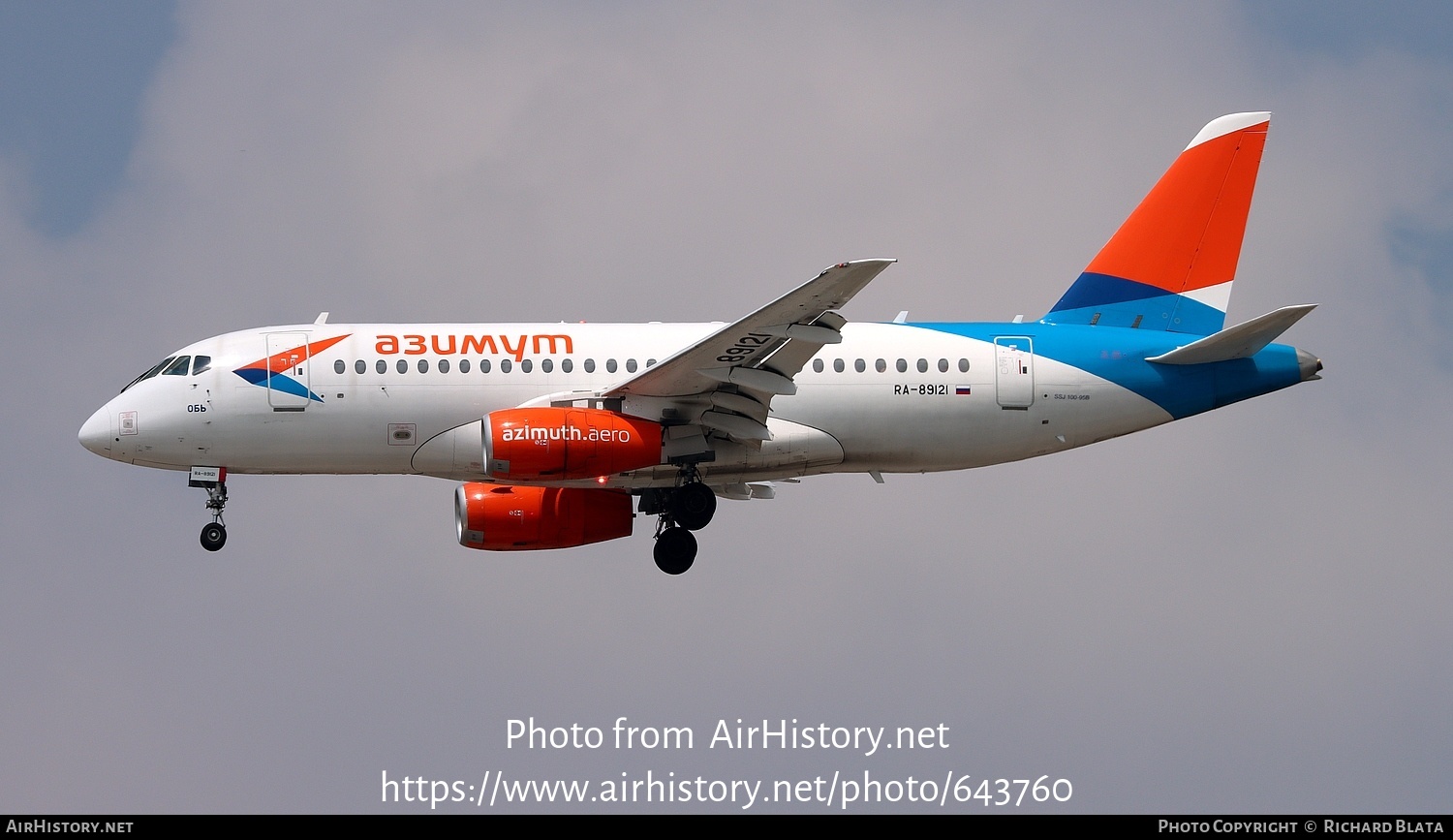 Aircraft Photo of RA-89121 | Sukhoi SSJ-100-95B Superjet 100 (RRJ-95B) | Azimuth Airlines | AirHistory.net #643760