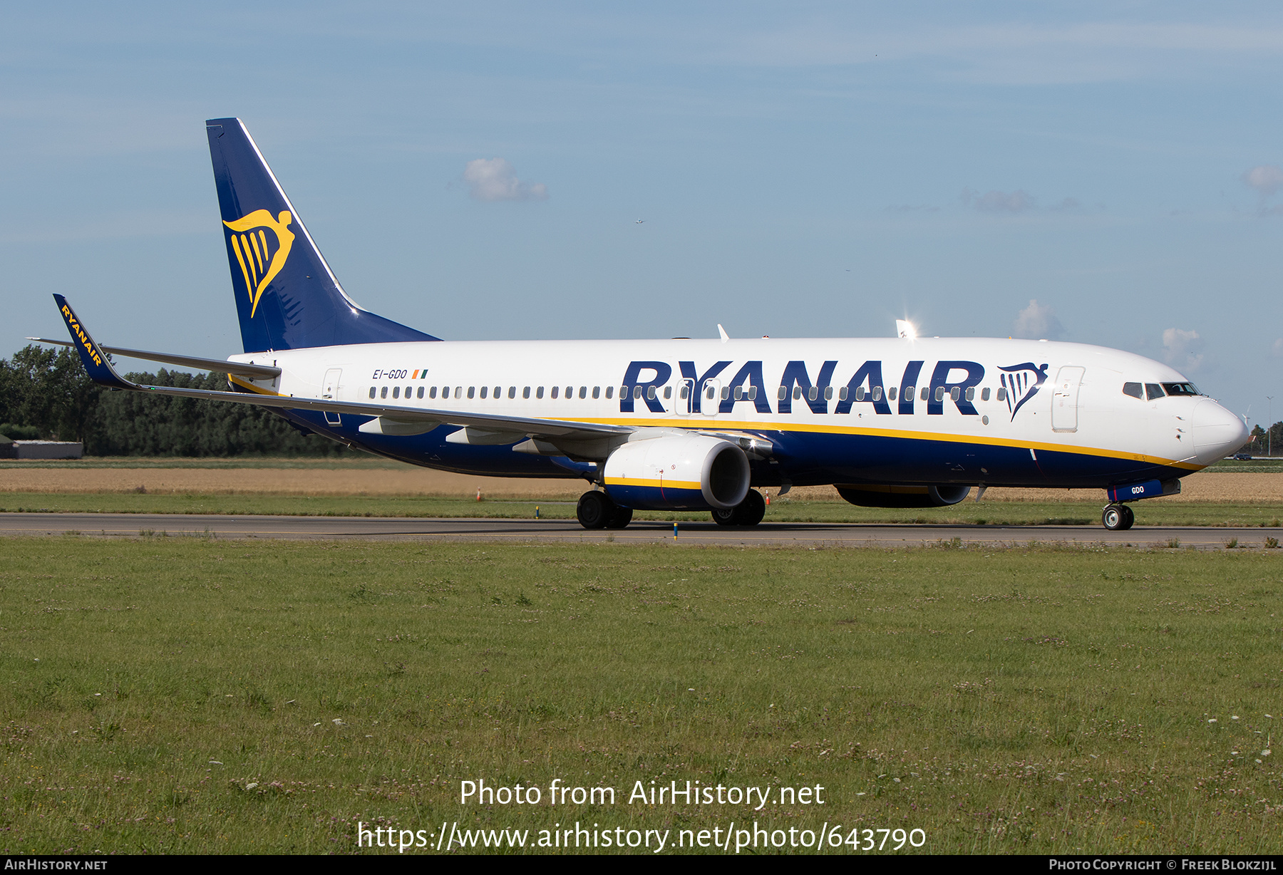 Aircraft Photo of EI-GDO | Boeing 737-800 | Ryanair | AirHistory.net #643790