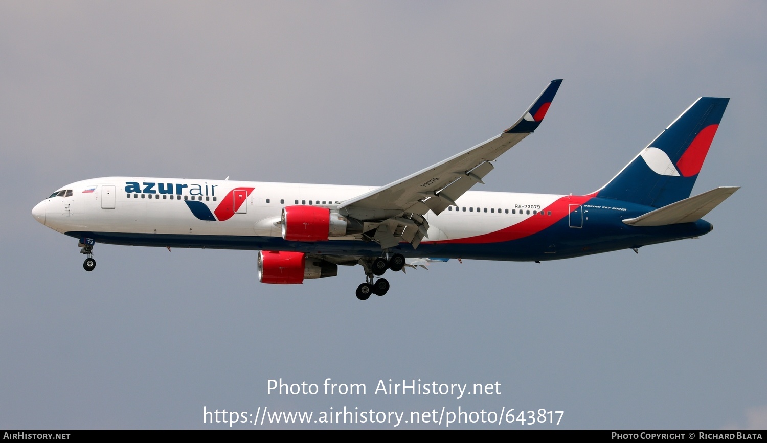 Aircraft Photo of RA-73079 | Boeing 767-3Y0/ER | Azur Air | AirHistory.net #643817