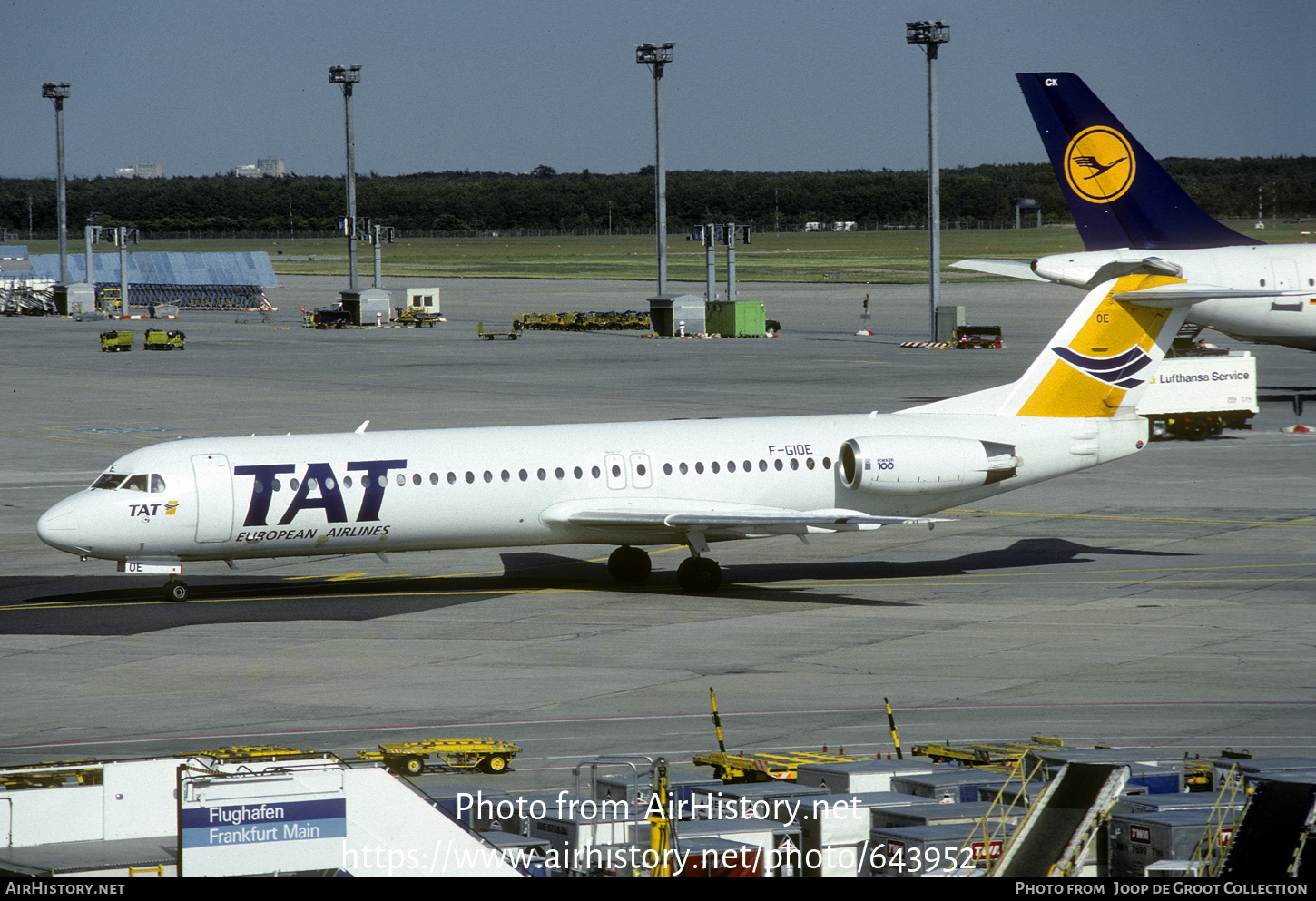 Aircraft Photo of F-GIOE | Fokker 100 (F28-0100) | TAT European Airlines | AirHistory.net #643952