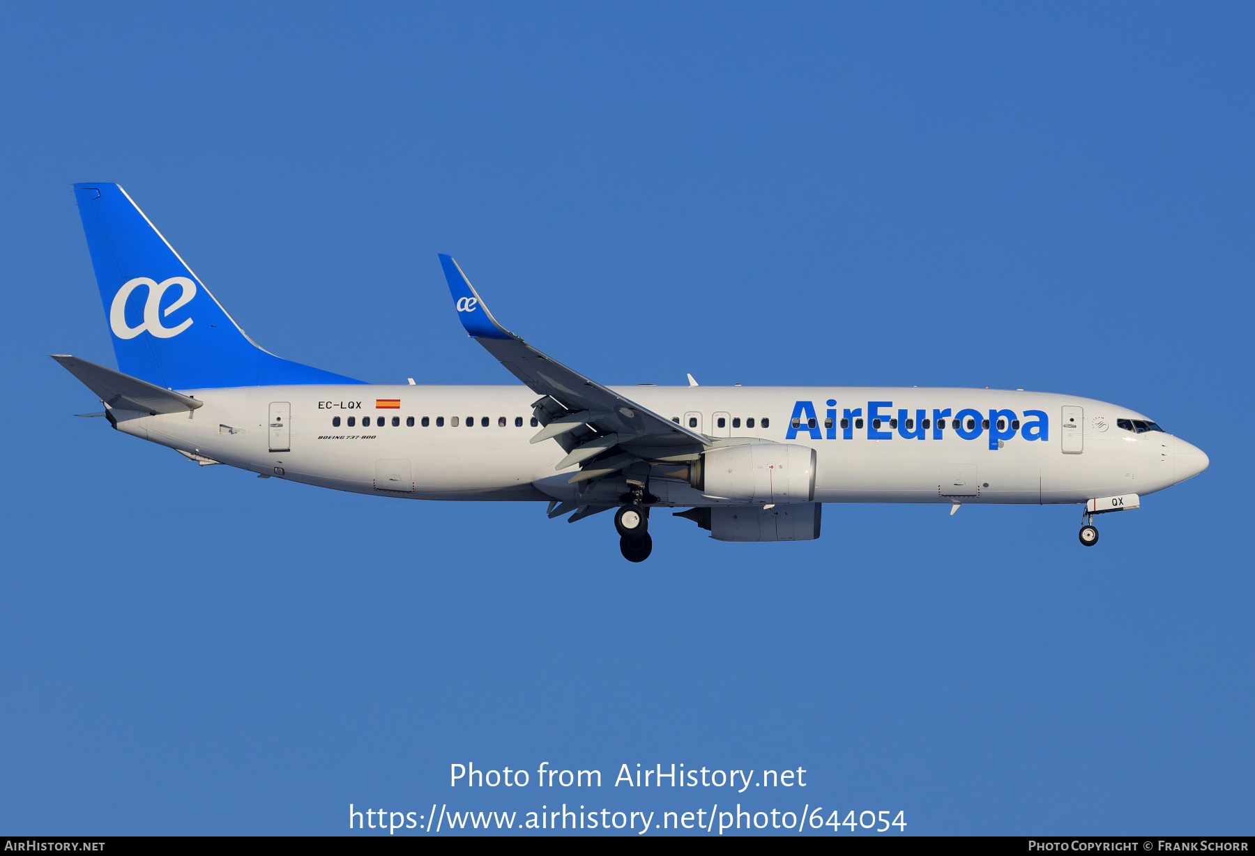 Aircraft Photo of EC-LQX | Boeing 737-85P | Air Europa | AirHistory.net #644054