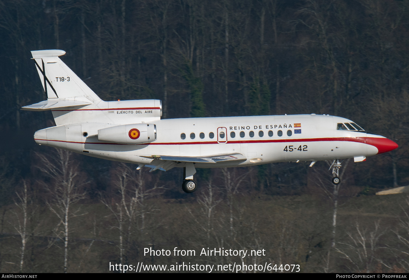 Aircraft Photo of T18-3 | Dassault Falcon 900B | Spain - Air Force | AirHistory.net #644073