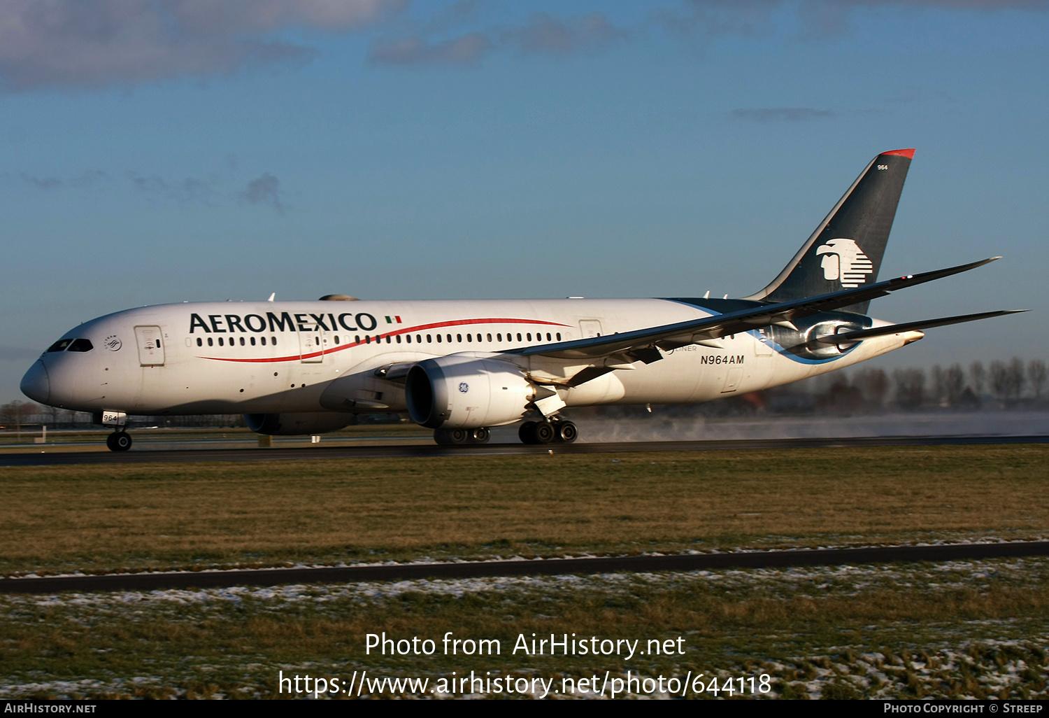 Aircraft Photo of N964AM | Boeing 787-8 Dreamliner | AeroMéxico | AirHistory.net #644118