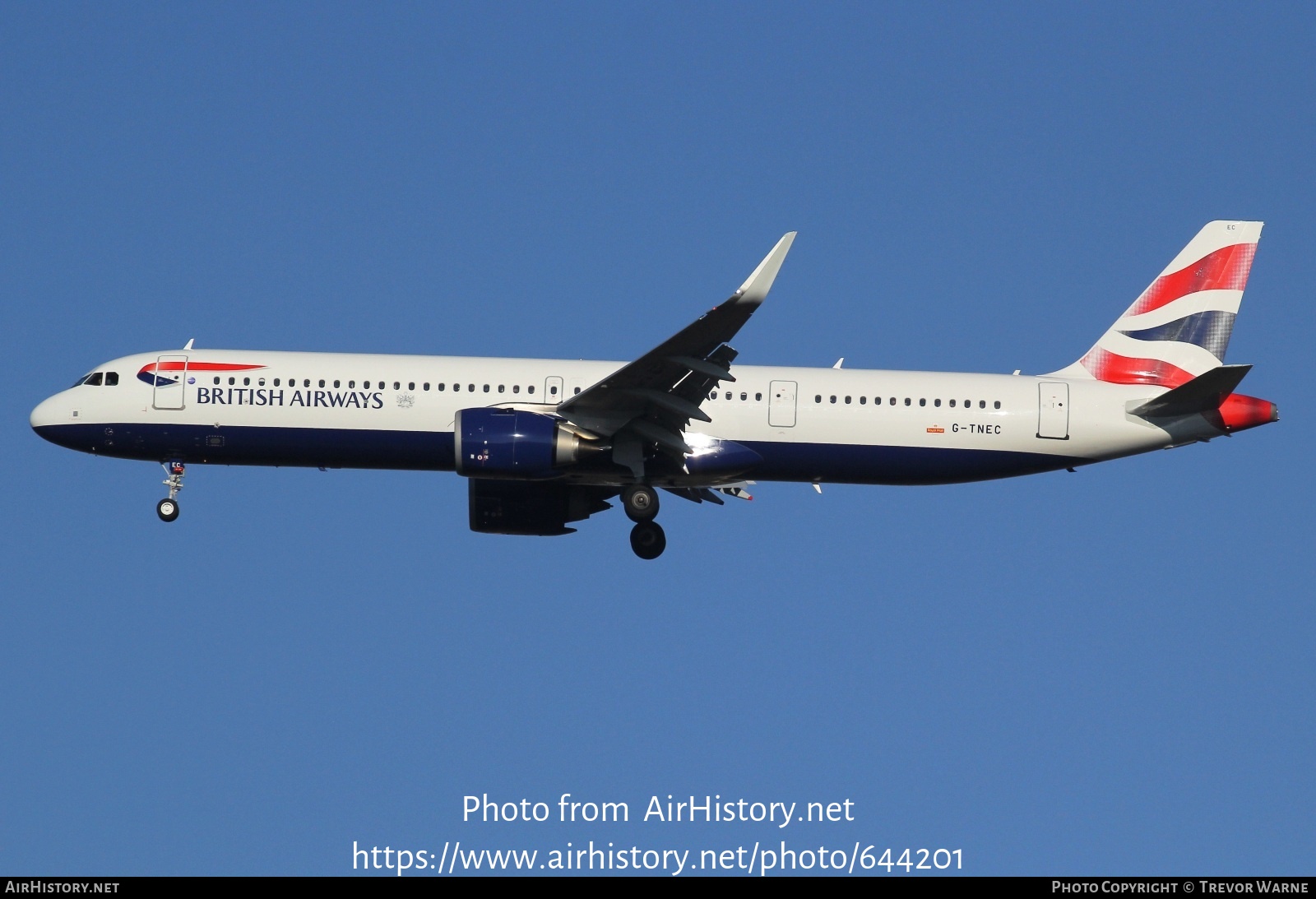 Aircraft Photo of G-TNEC | Airbus A321-251NX | British Airways | AirHistory.net #644201