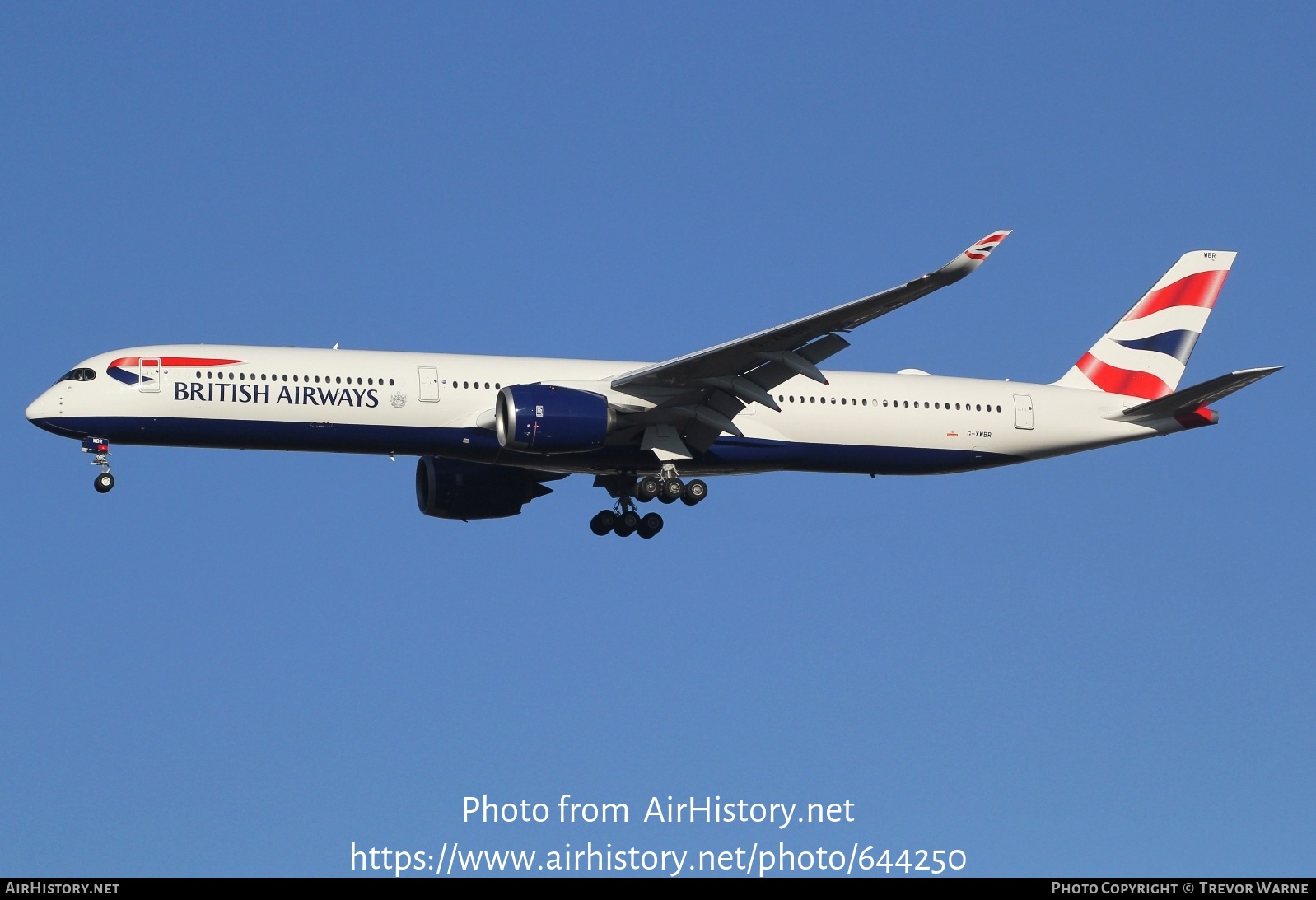 Aircraft Photo of G-XWBR | Airbus A350-1041 | British Airways | AirHistory.net #644250